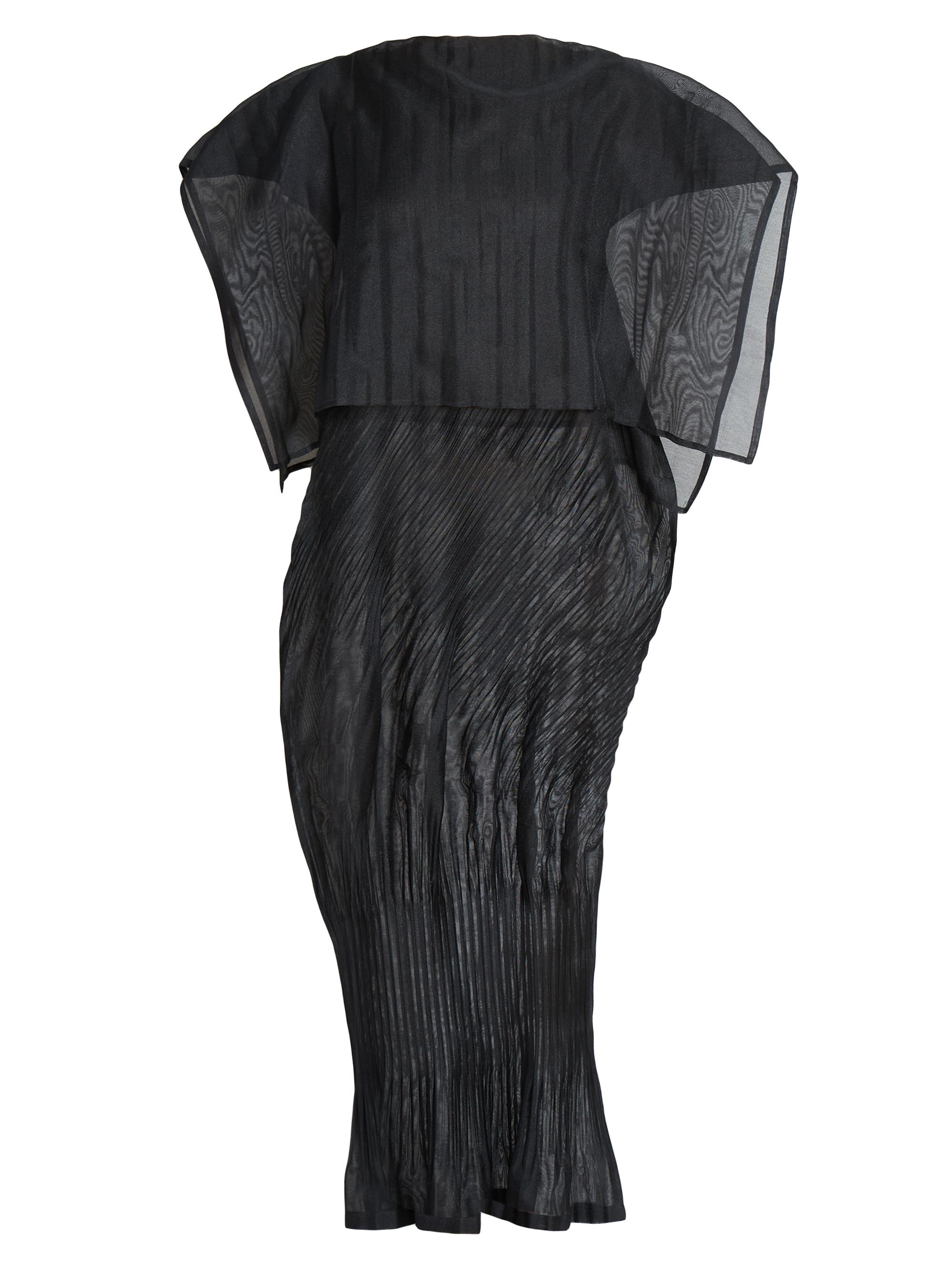 Issey Miyake Women's Cumulus Mesh Structured Maxi Dress - Black