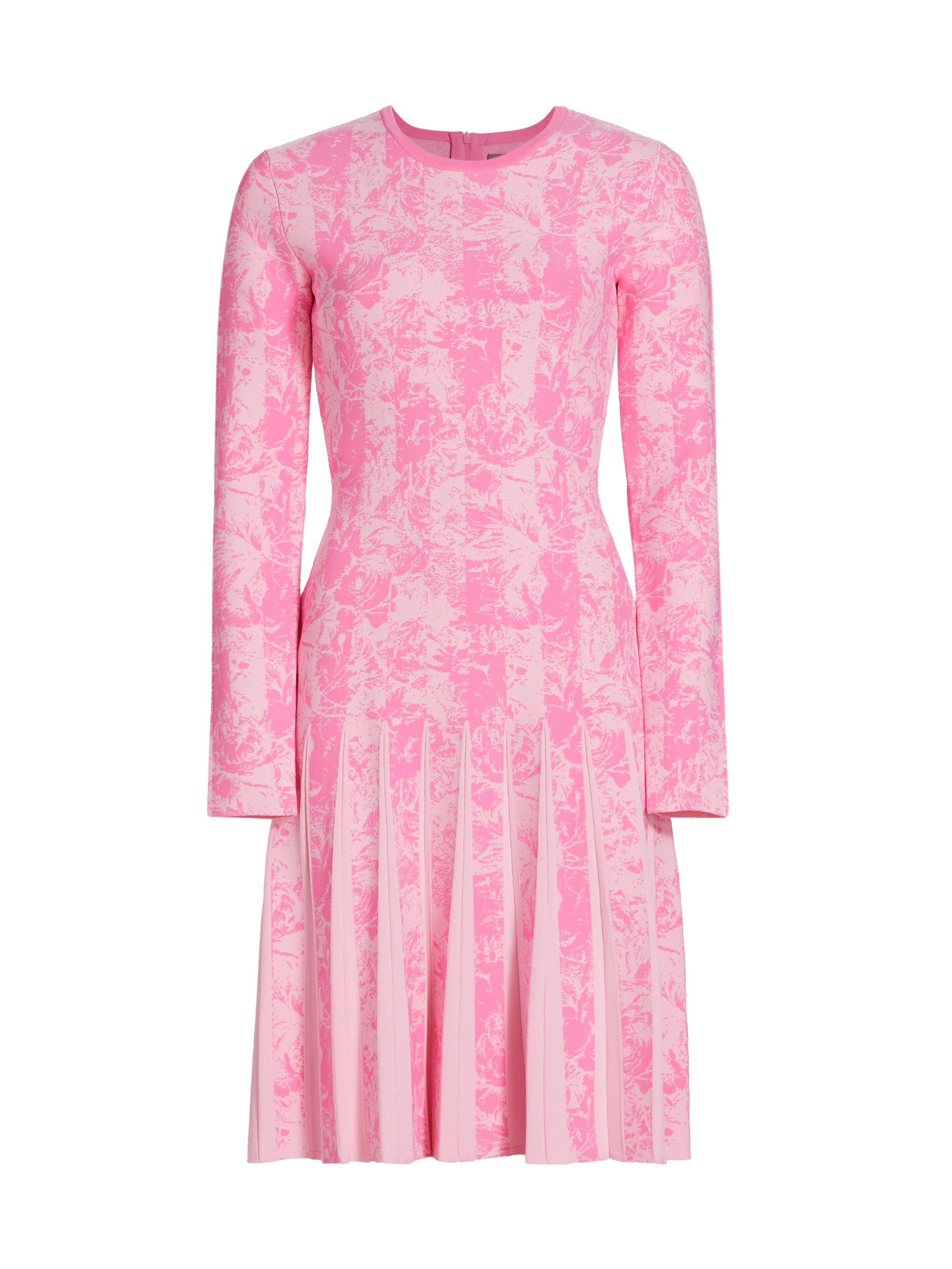 Lela Rose Knitted Jacquard Knee-Length Dress Saks Fifth Avenue
