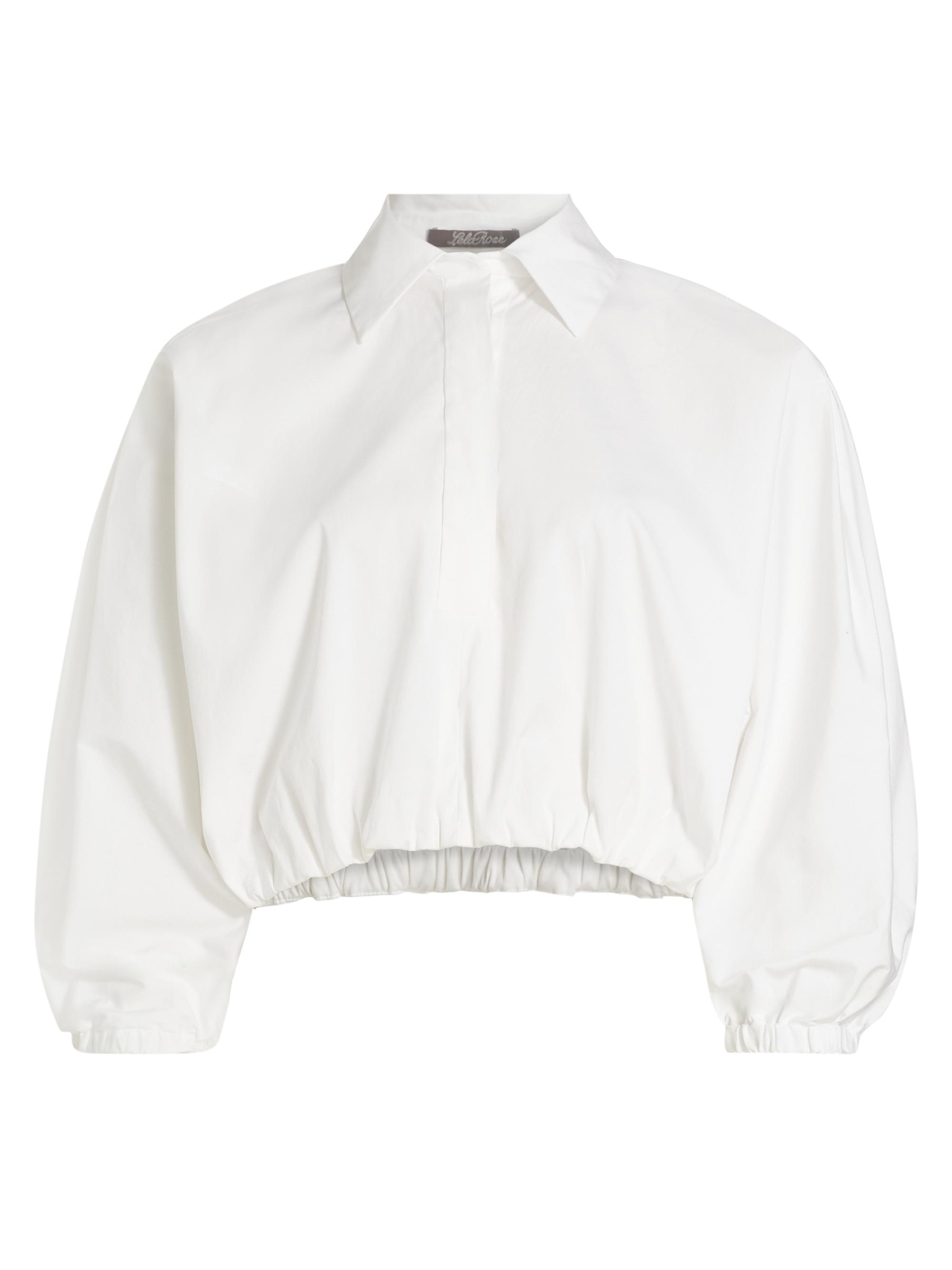 Lela Rose Women's Stretch Poplin Top -