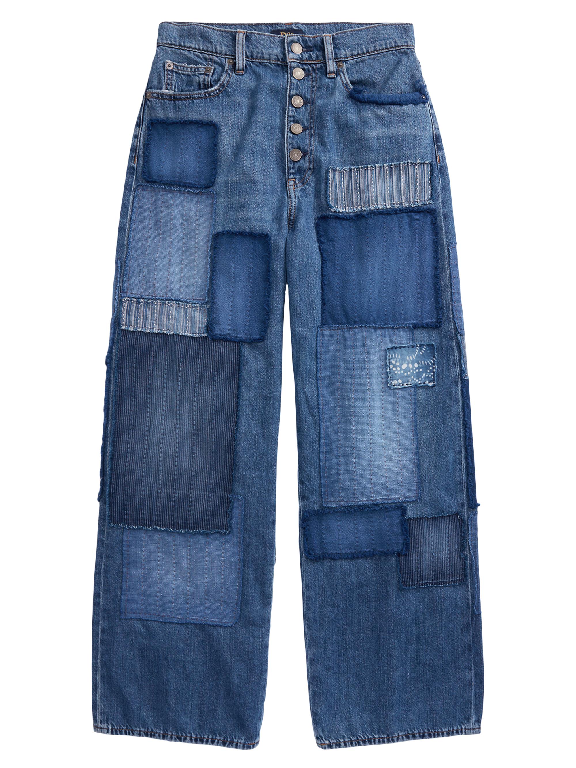 Polo Ralph Lauren Women's High-Rise Cropped Patchwork Jeans - Satchie Wash