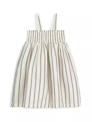 Little Girl's & Girl's Striped Linen-Blend Dress