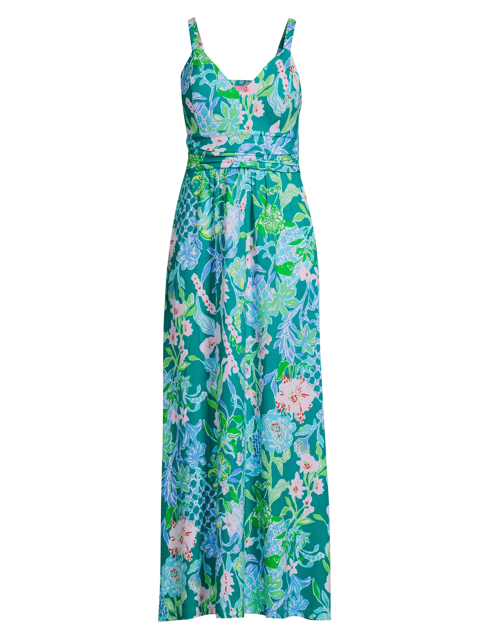 Lilly Pulitzer Women's Blake Floral V-Neck Maxi Dress - Multi Hot On The Vine