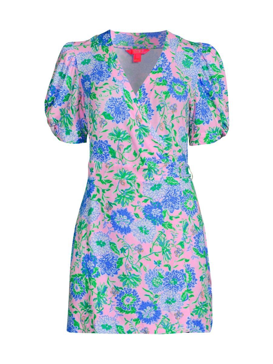 9/15まで 新品papier 25AW Lily sailor rompers Lilly Pulitzer Sailynn Floral Puff-Sleeve Romper | Saks