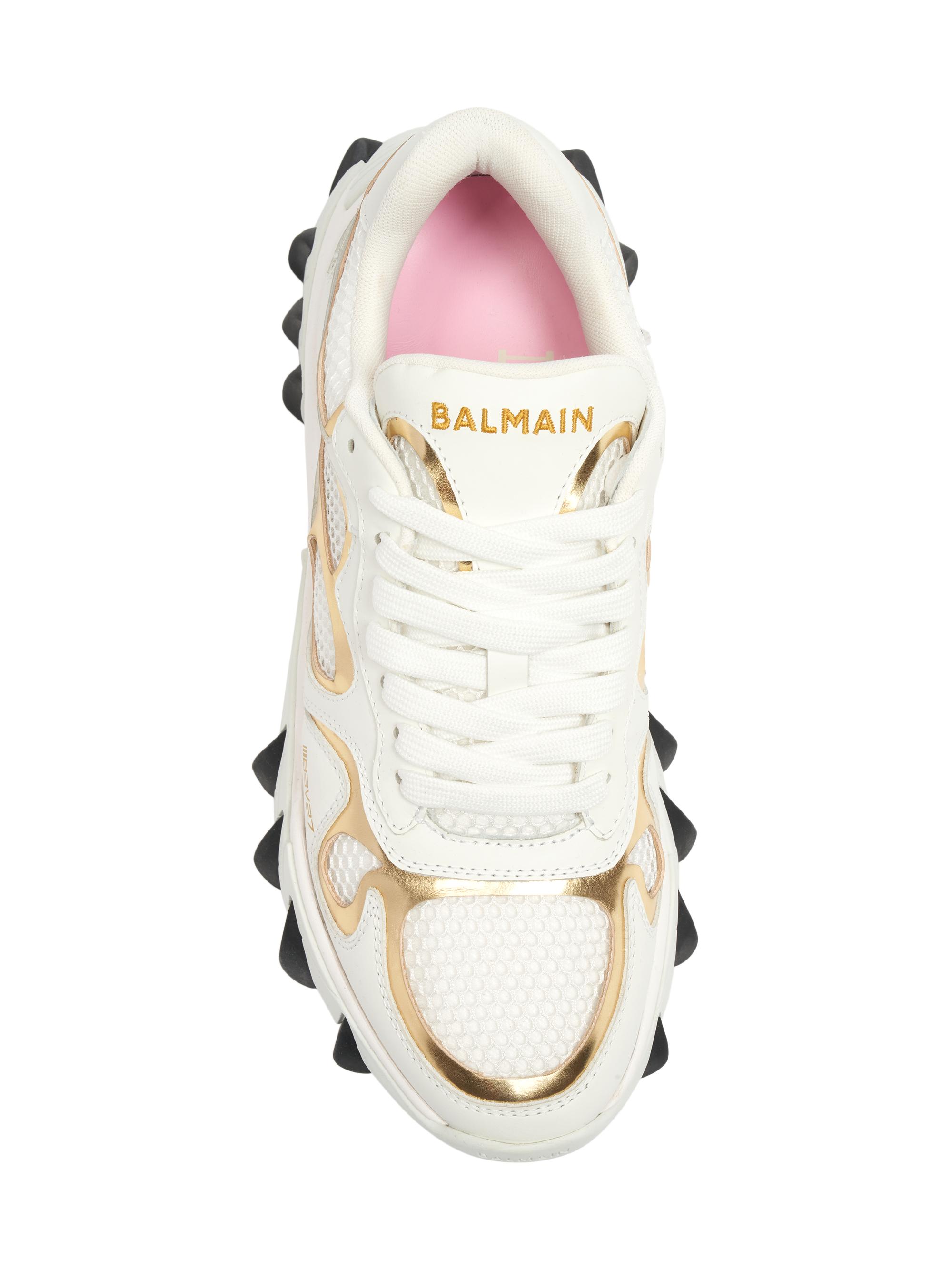 Balmain B-East Leather & Mesh Sneakers | Saks Fifth Avenue