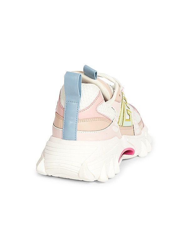 Shop Balmain B-East Leather & Mesh Sneakers | Saks Fifth Avenue Shop Balmain B-East Leather & Mesh Sneakers | Saks Fifth Avenue