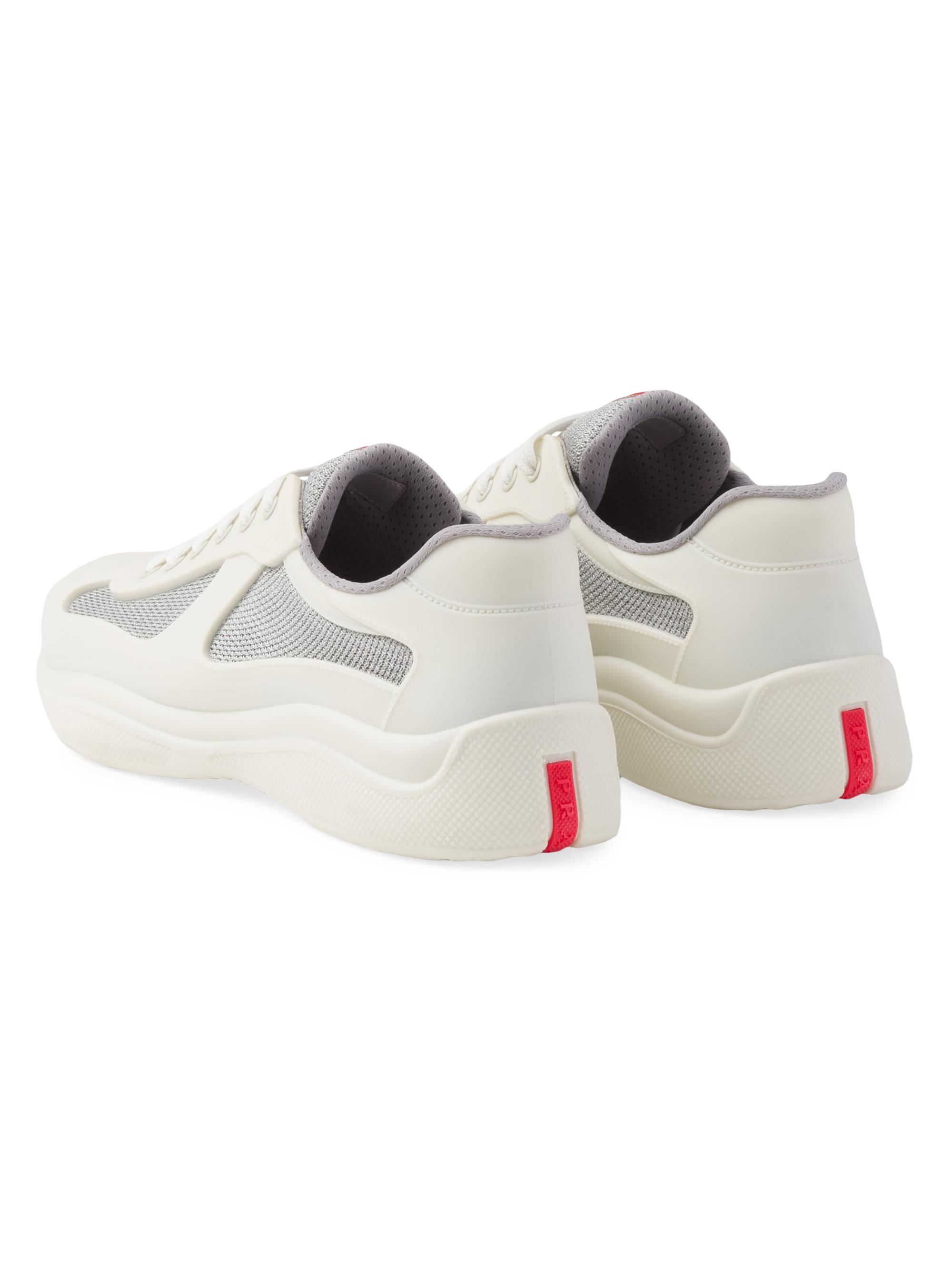 Prada Men's America's Cup Soft Rubber and Bike Fabric Sneakers