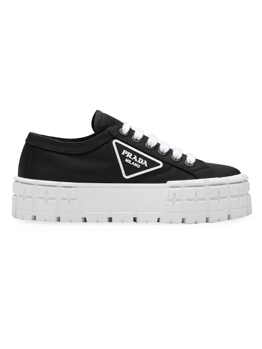 Shop Prada Double Wheel Re-Nylon Gabardine Sneakers | Saks Shop Prada Double Wheel Re-Nylon Gabardine Sneakers | Saks