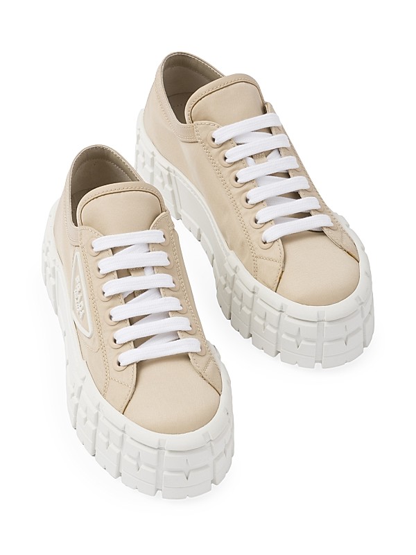 Shop Prada Double Wheel Re-Nylon Gabardine Sneakers | Saks Shop Prada Double Wheel Re-Nylon Gabardine Sneakers | Saks