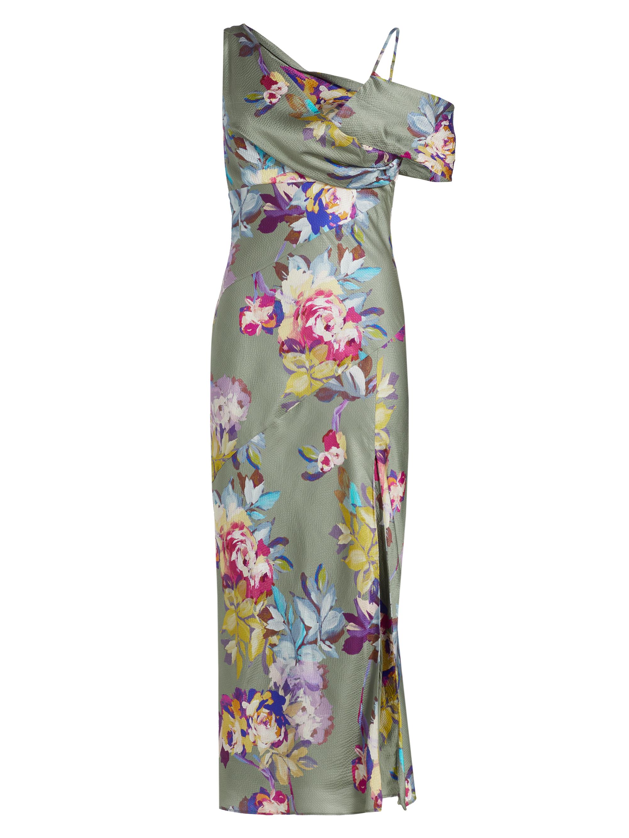 Nicholas the Label Women's Finley Floral Asymmetric Maxi Dress - Seagrass Antique Floral