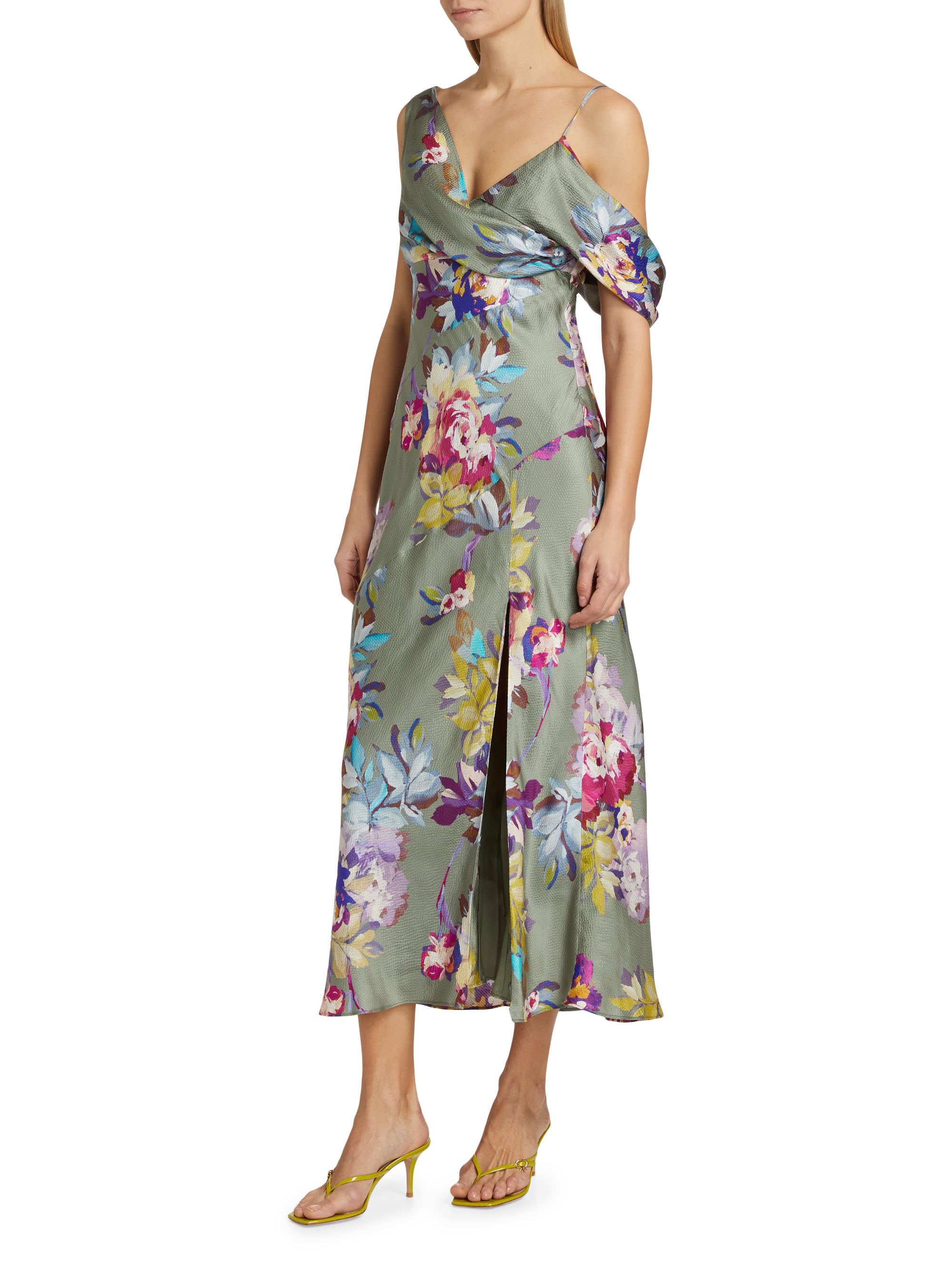 midi blue maternity dress Kimi + Kai Maternity Sia Ombre Ruched Midi Dress