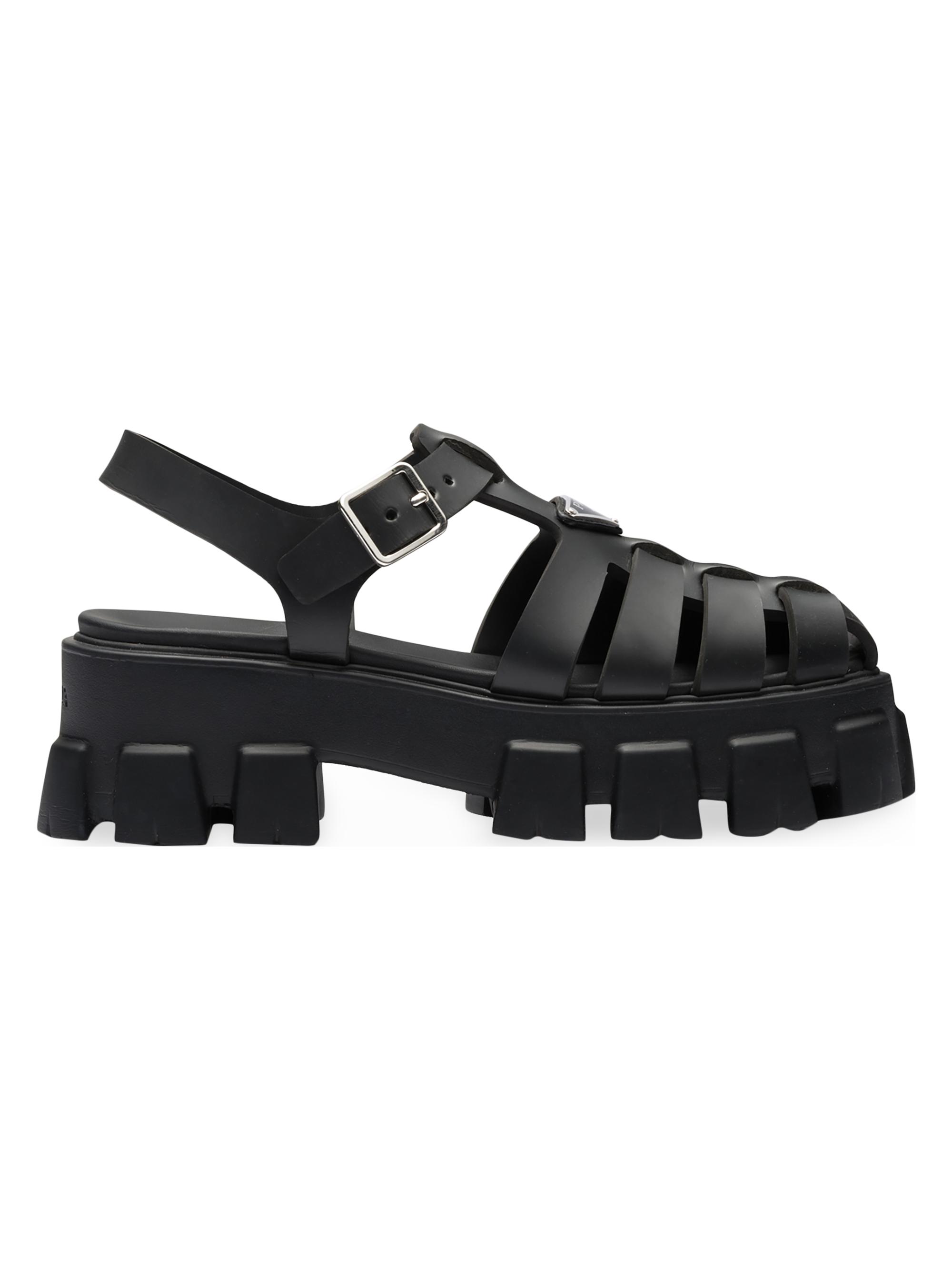 Prada Monolith Rubber Sandals | Saks Fifth Avenue