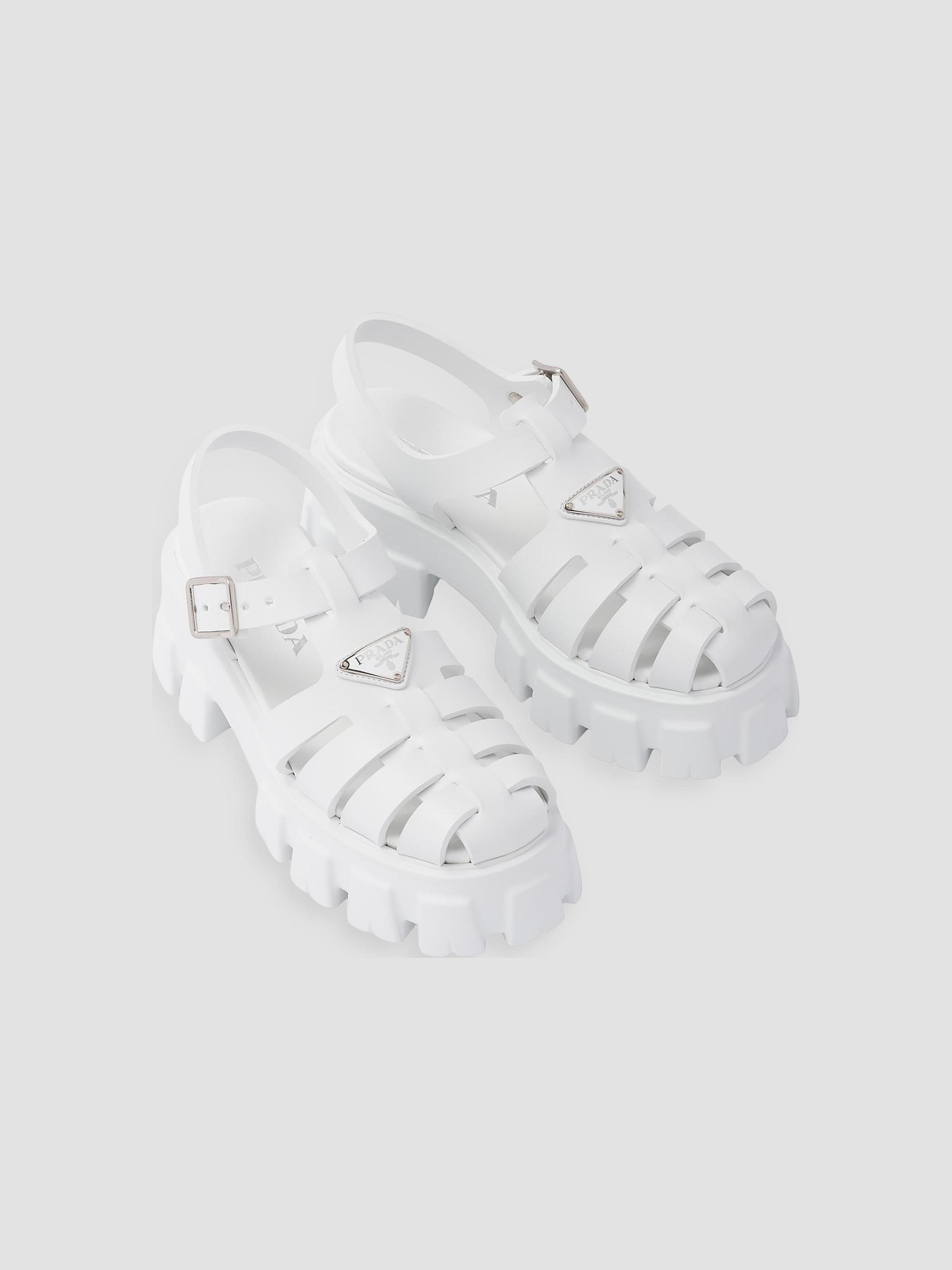 Prada Women's Foam Rubber Sandals - White | Thumbnail 3