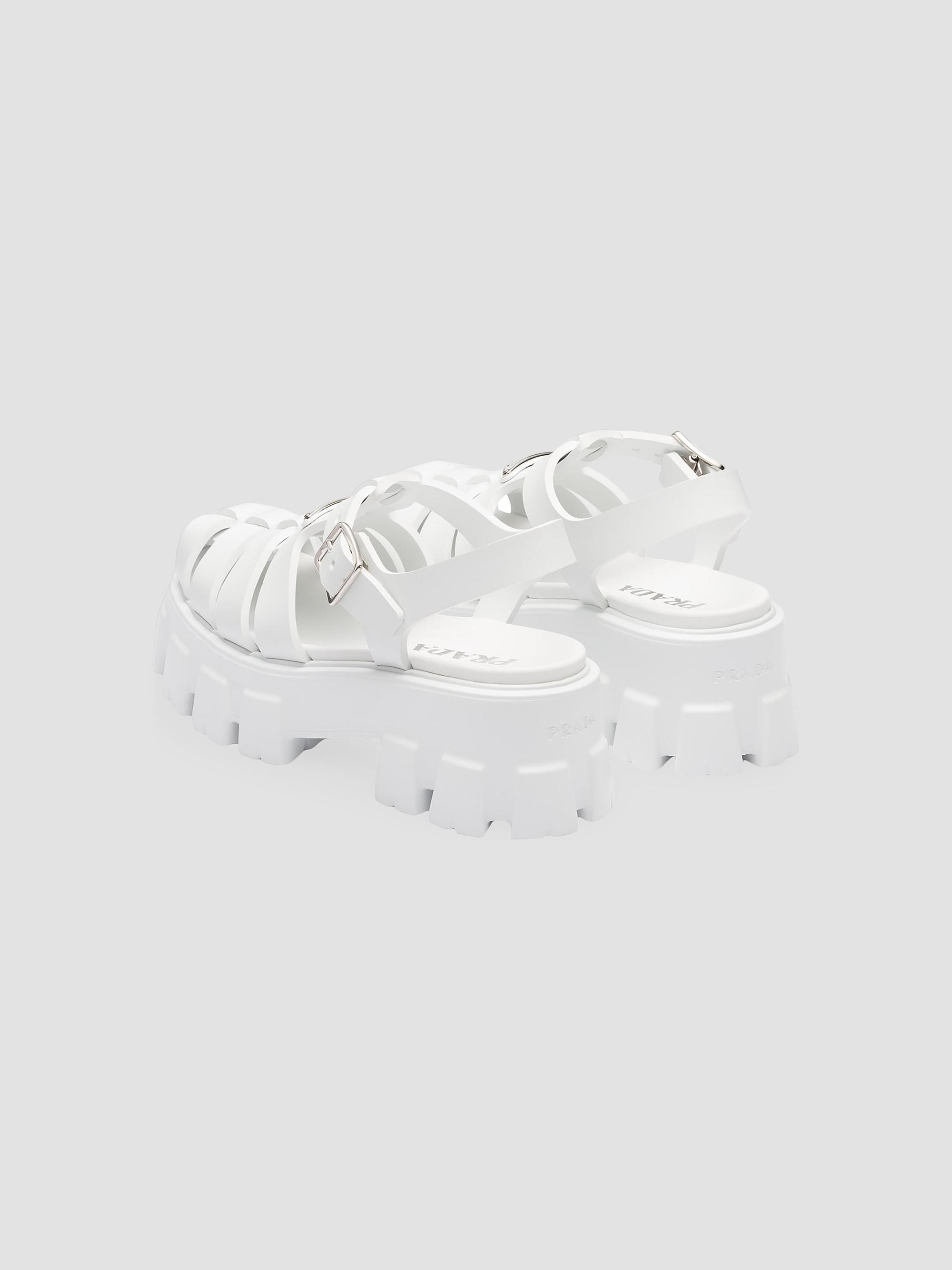 Prada Women's Foam Rubber Sandals - White | Thumbnail 4
