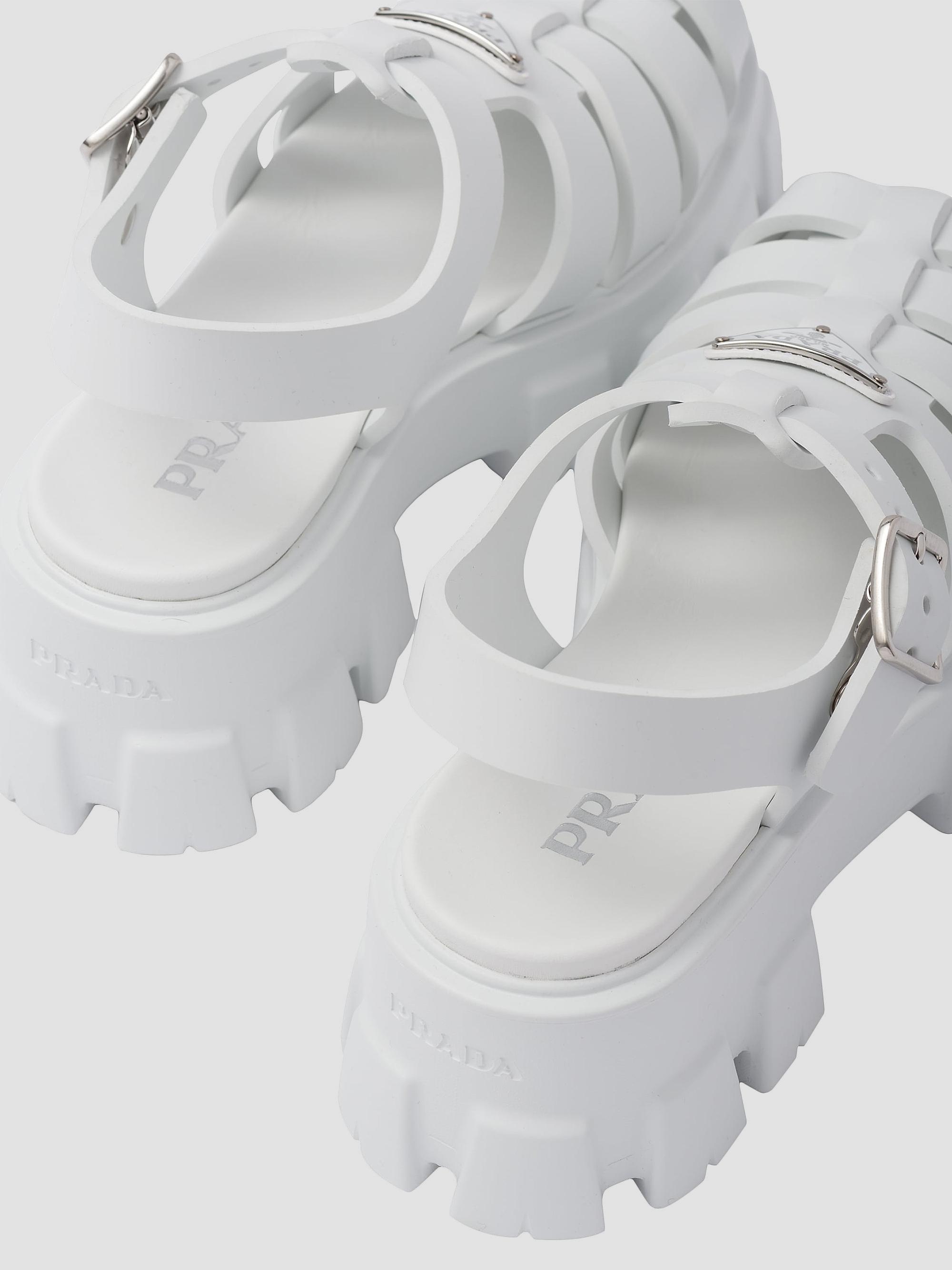 Prada Women's Foam Rubber Sandals - White | Thumbnail 5