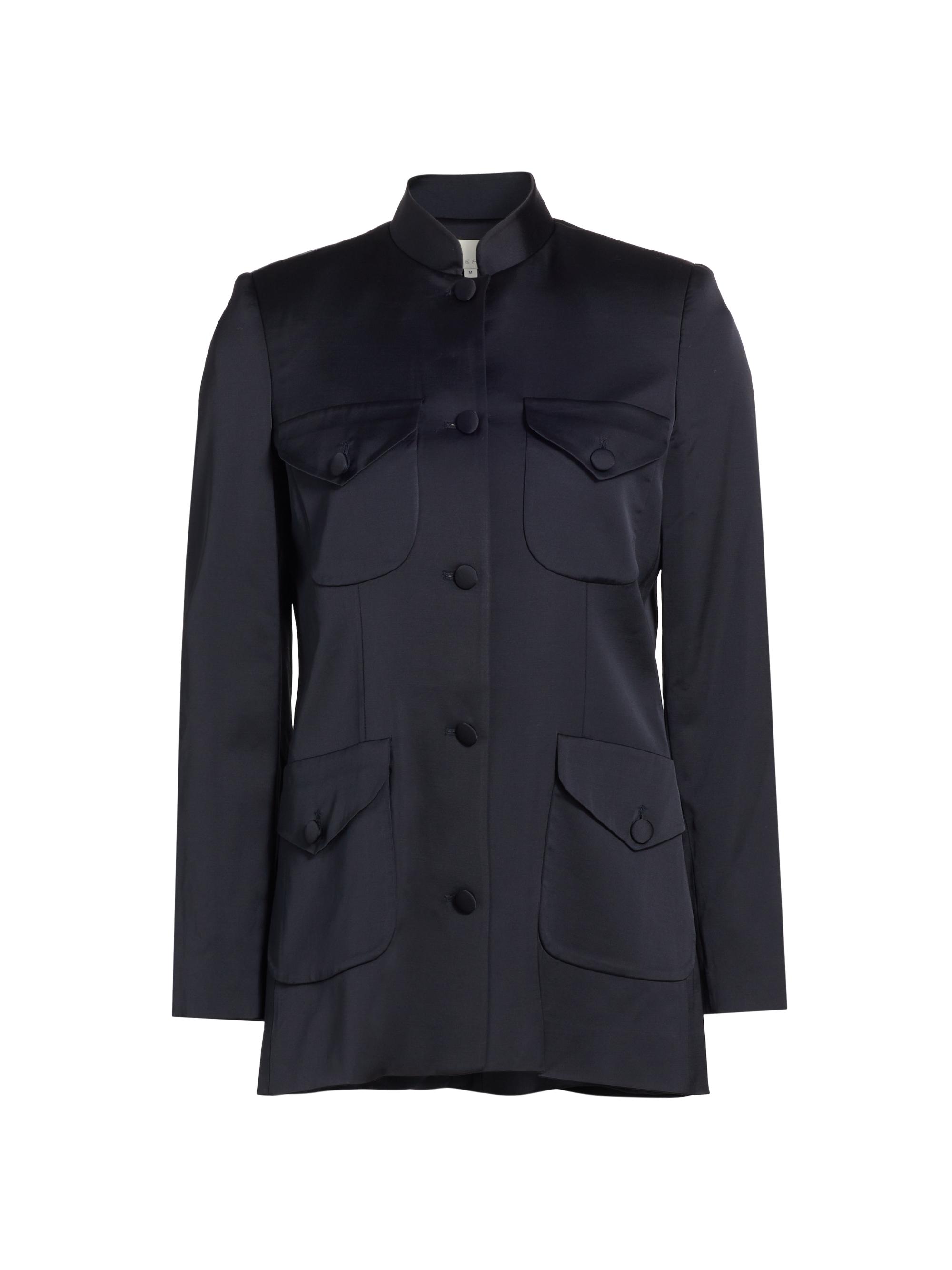 Liberowe Women's Raja Signature Satin Jacket - Navy