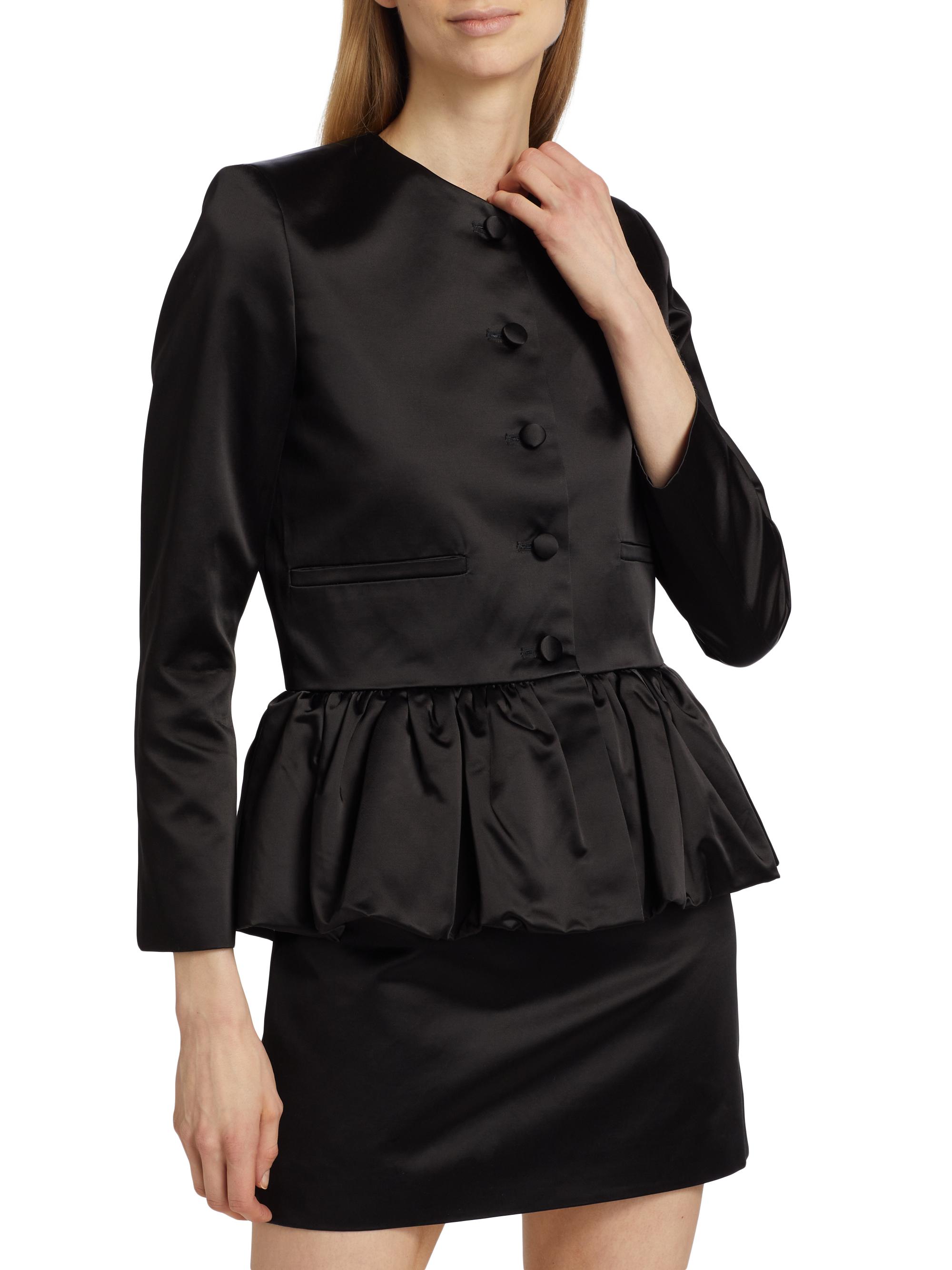 Liberowe Satin Peplum Jacket | Saks Fifth Avenue