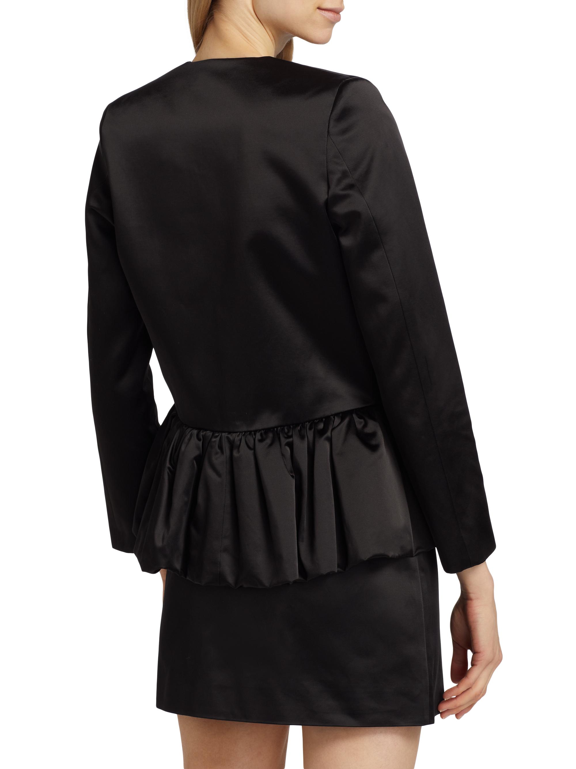 Liberowe Satin Peplum Jacket | Saks Fifth Avenue