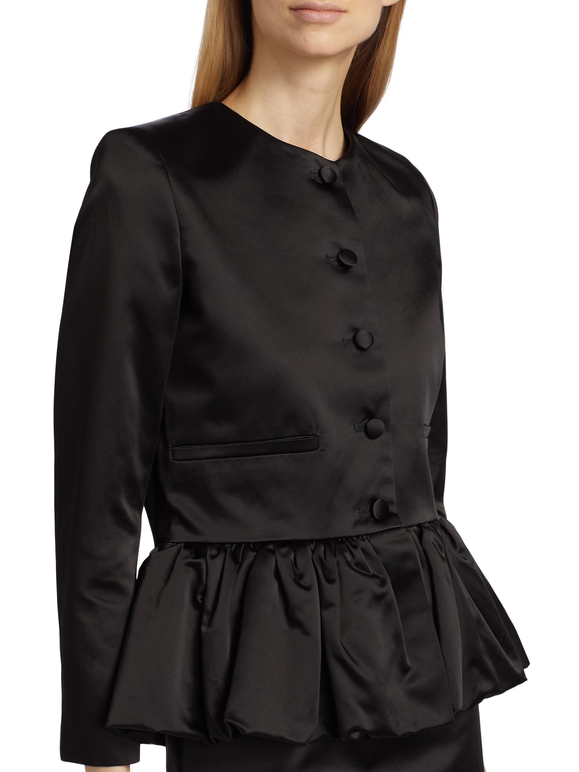 ※完売品【maisonspecial】Satin Peplum Jacket Liberowe Satin Peplum Jacket | Saks Fifth Avenue