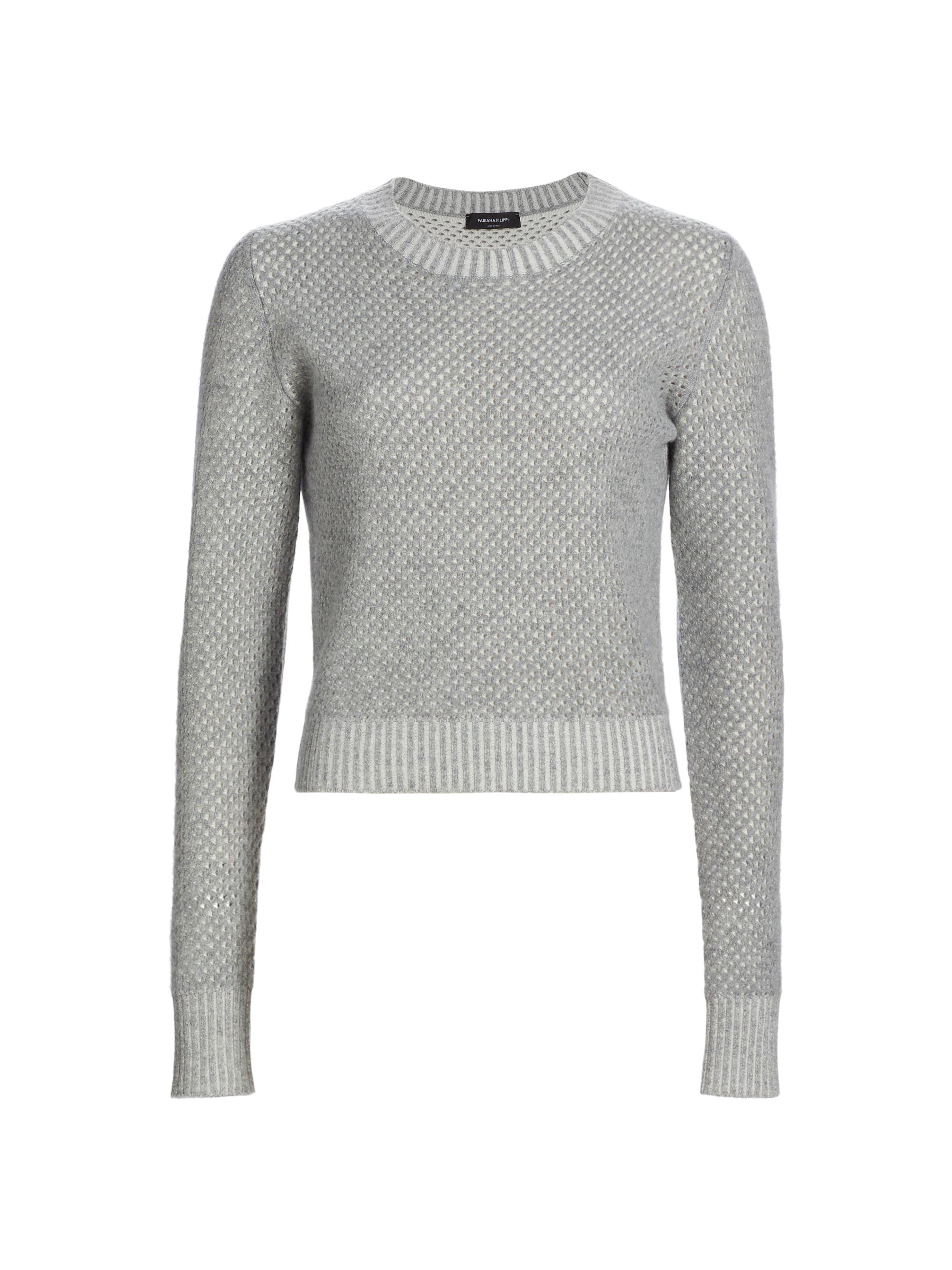 Fabiana Filippi Women's Bicolor Wool-Blend Sweater - Roccia