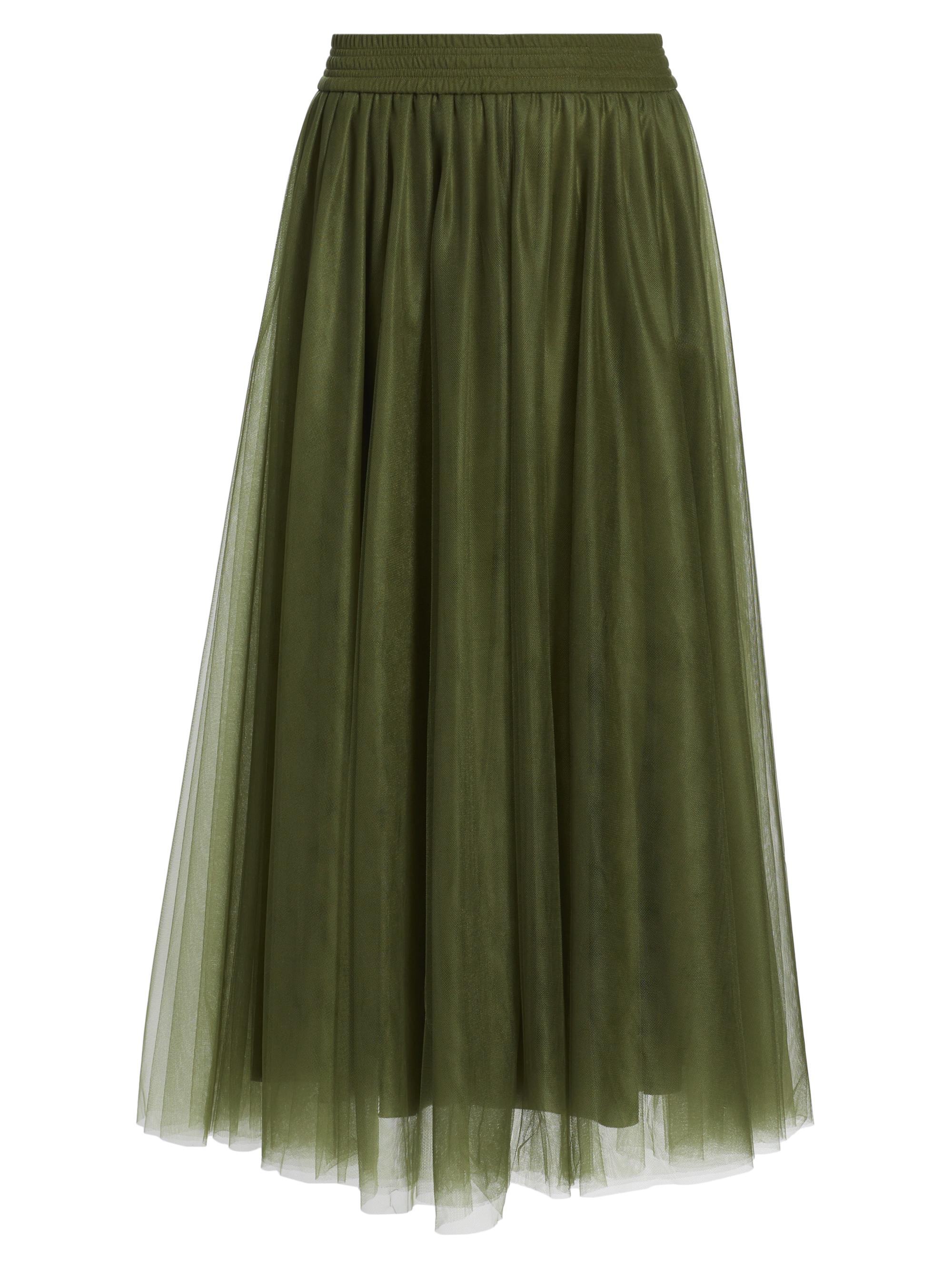 Fabiana Filippi Women's Tulle Full Midi-Skirt - Loden