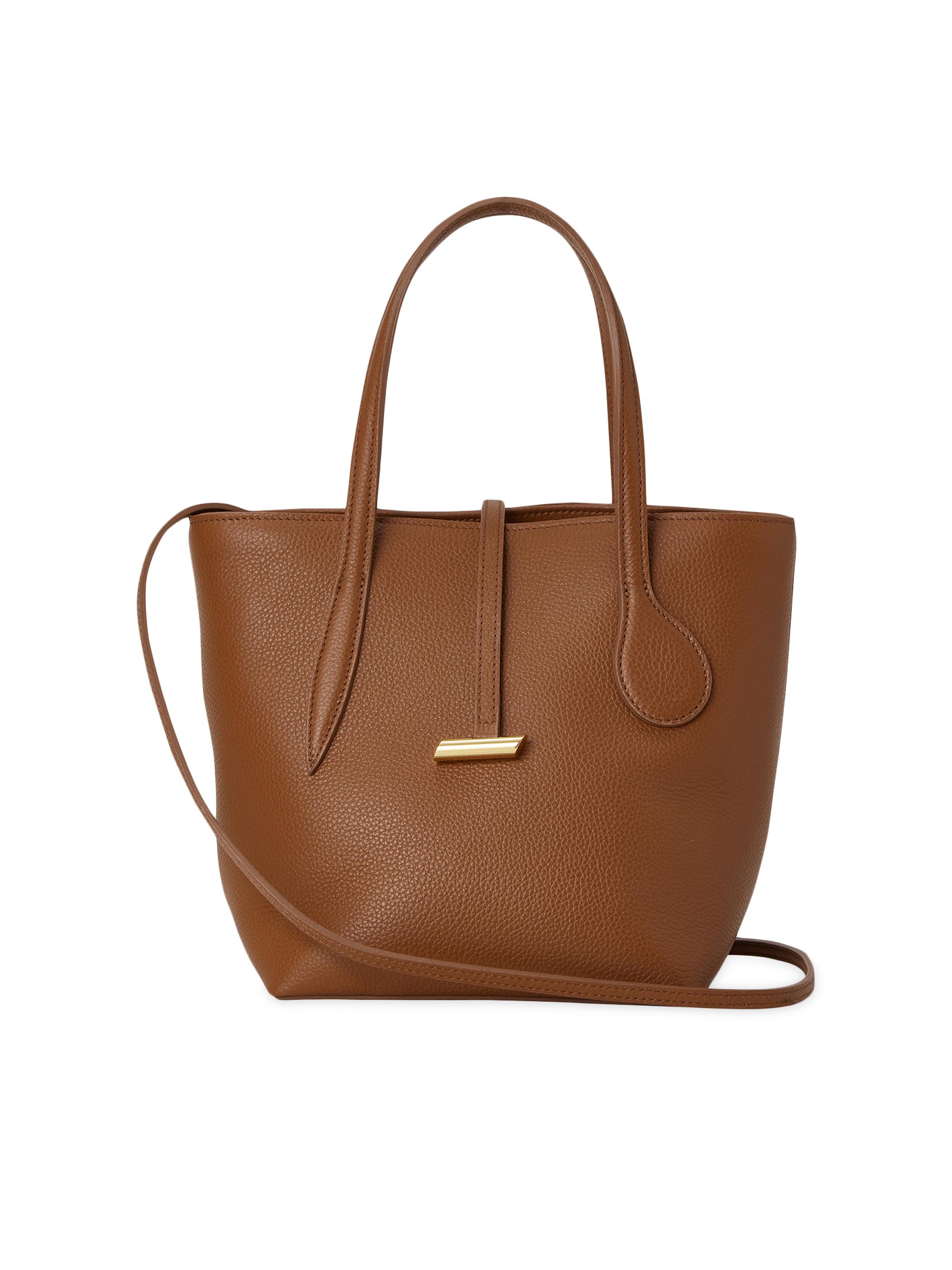 Liffner Women's Sprout Mini Leather Top Handle Bag - Caramel