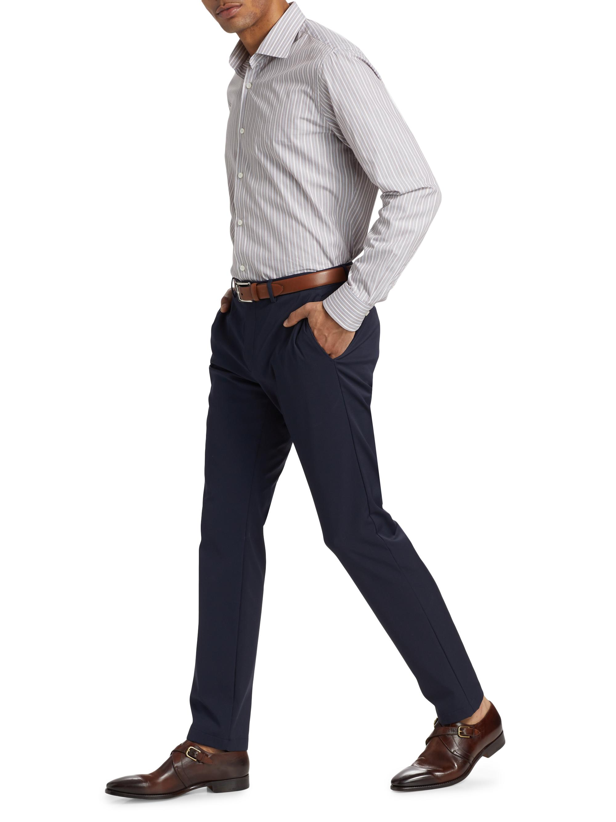 COLLECTION Striped Cotton Button-Front Shirt