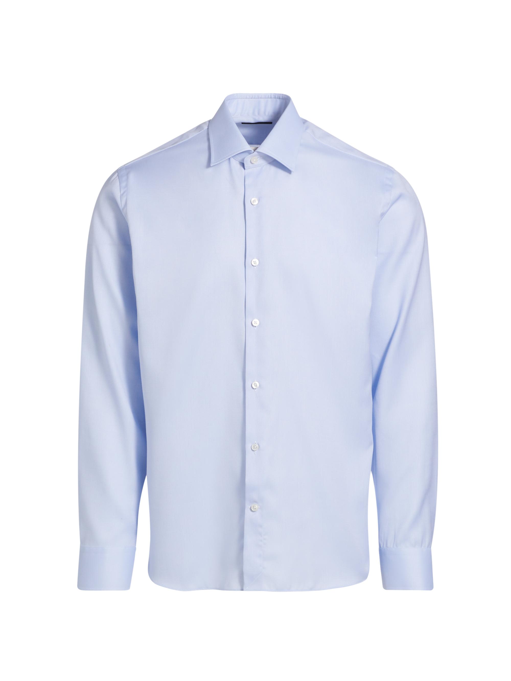 Saks Fifth Avenue Men's COLLECTION Classic Dress Shirt - Light Blue