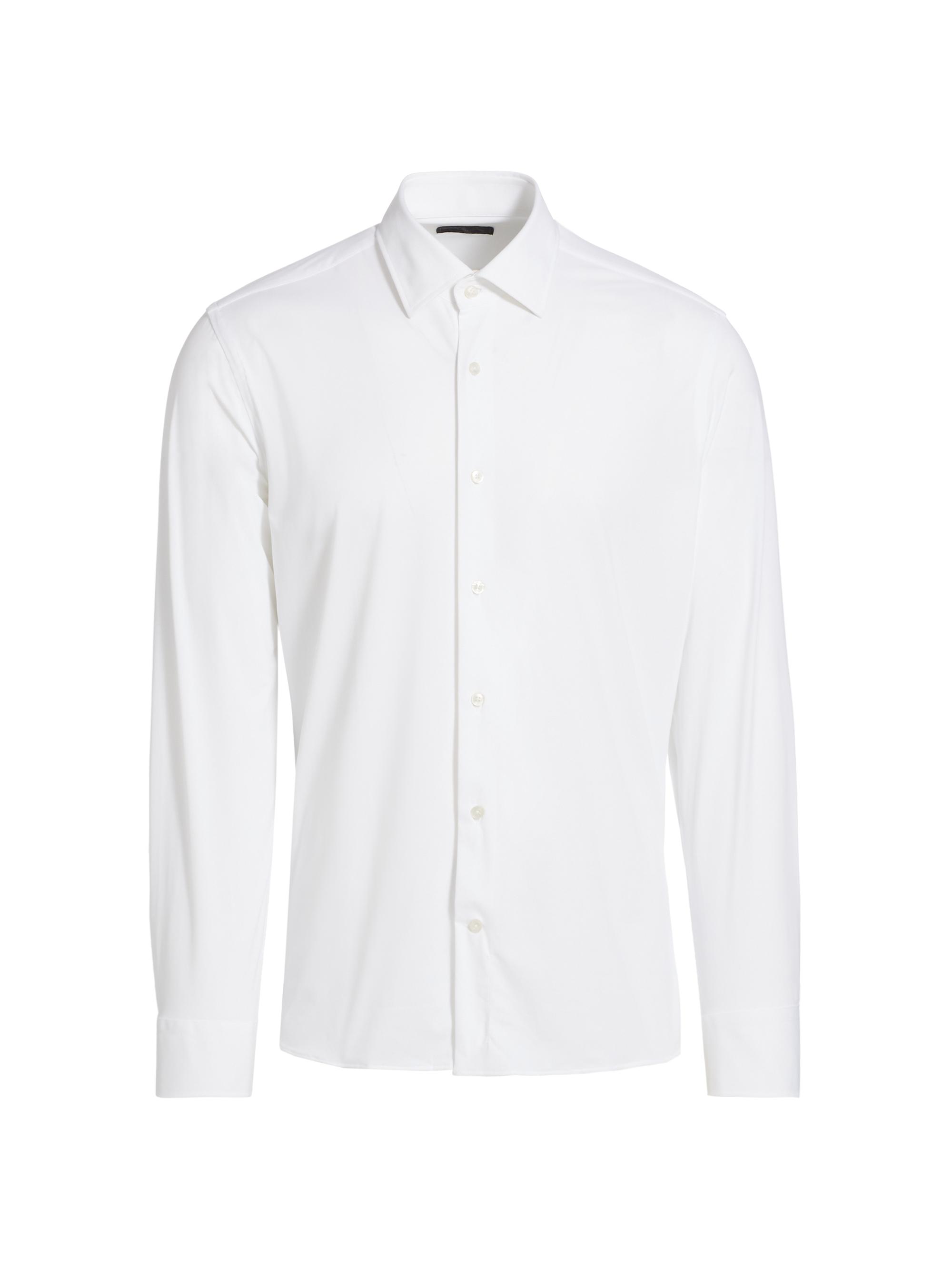 Saks Fifth Avenue Men's Collection Stretch Dress Shirt - White