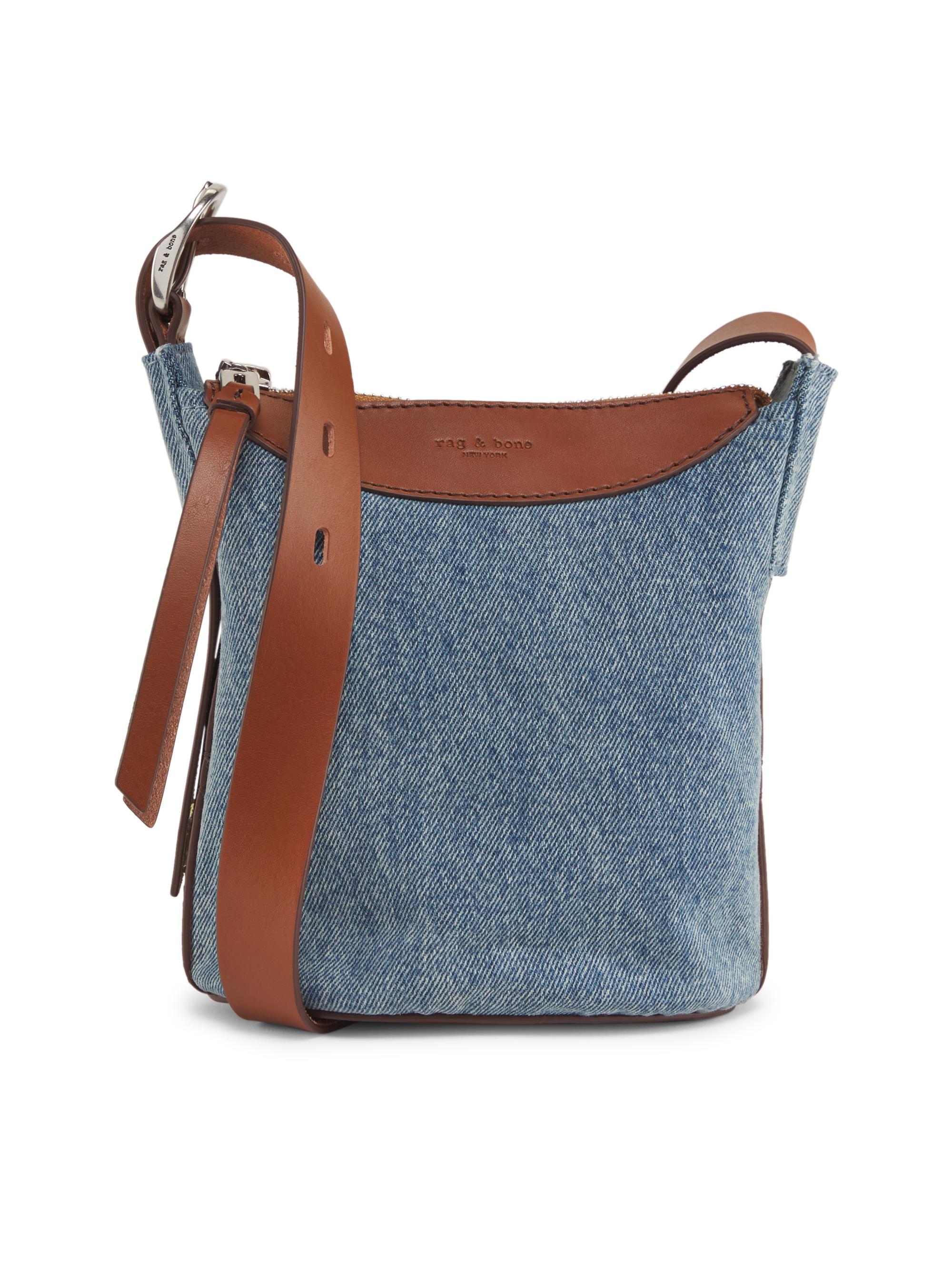 rag & bone Women's Belize Mini Bucket Bag - Denim