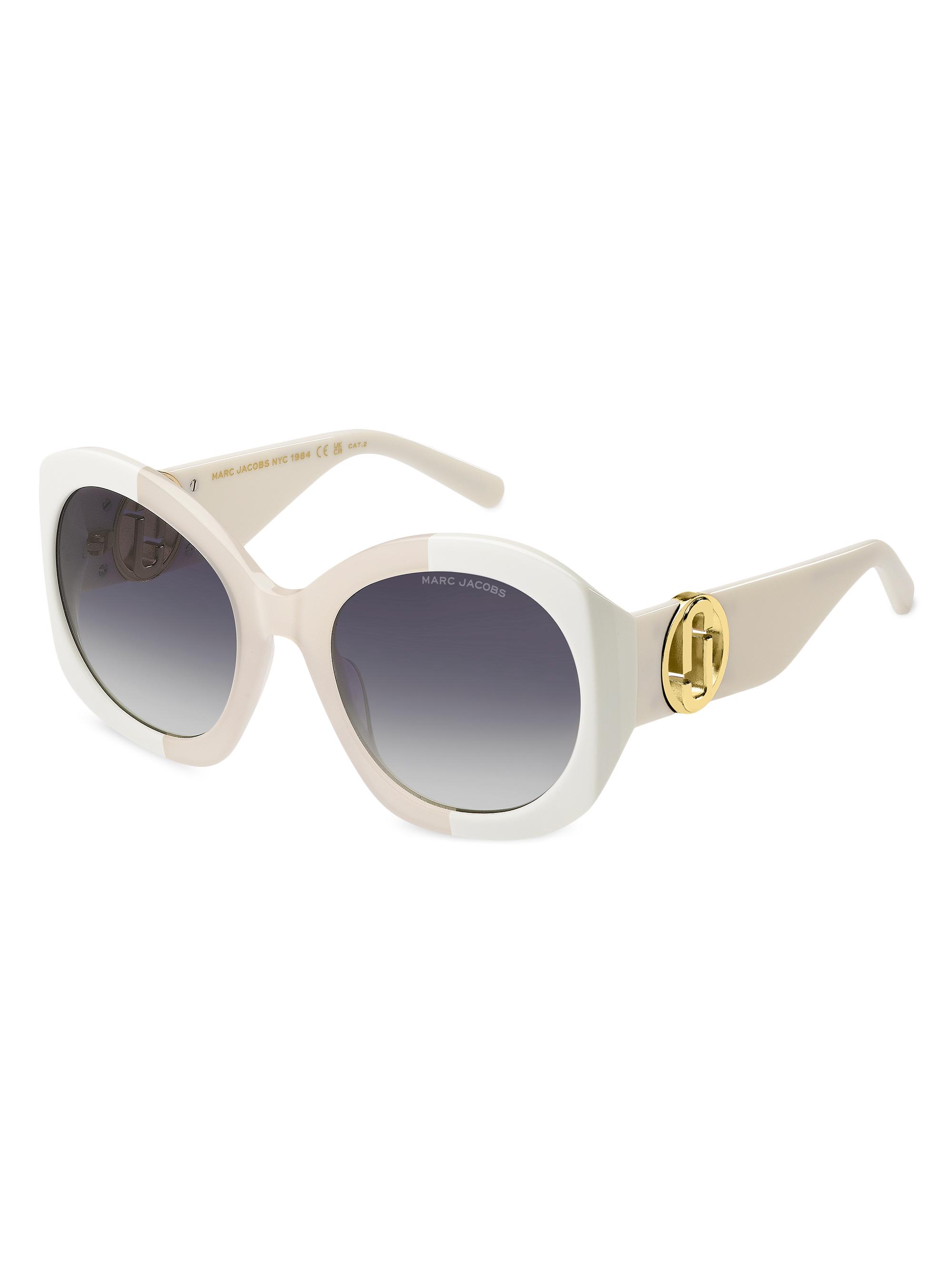 Marc Jacobs Women's J MARC 56MM Round Sunglasses - Black Grey Gradient