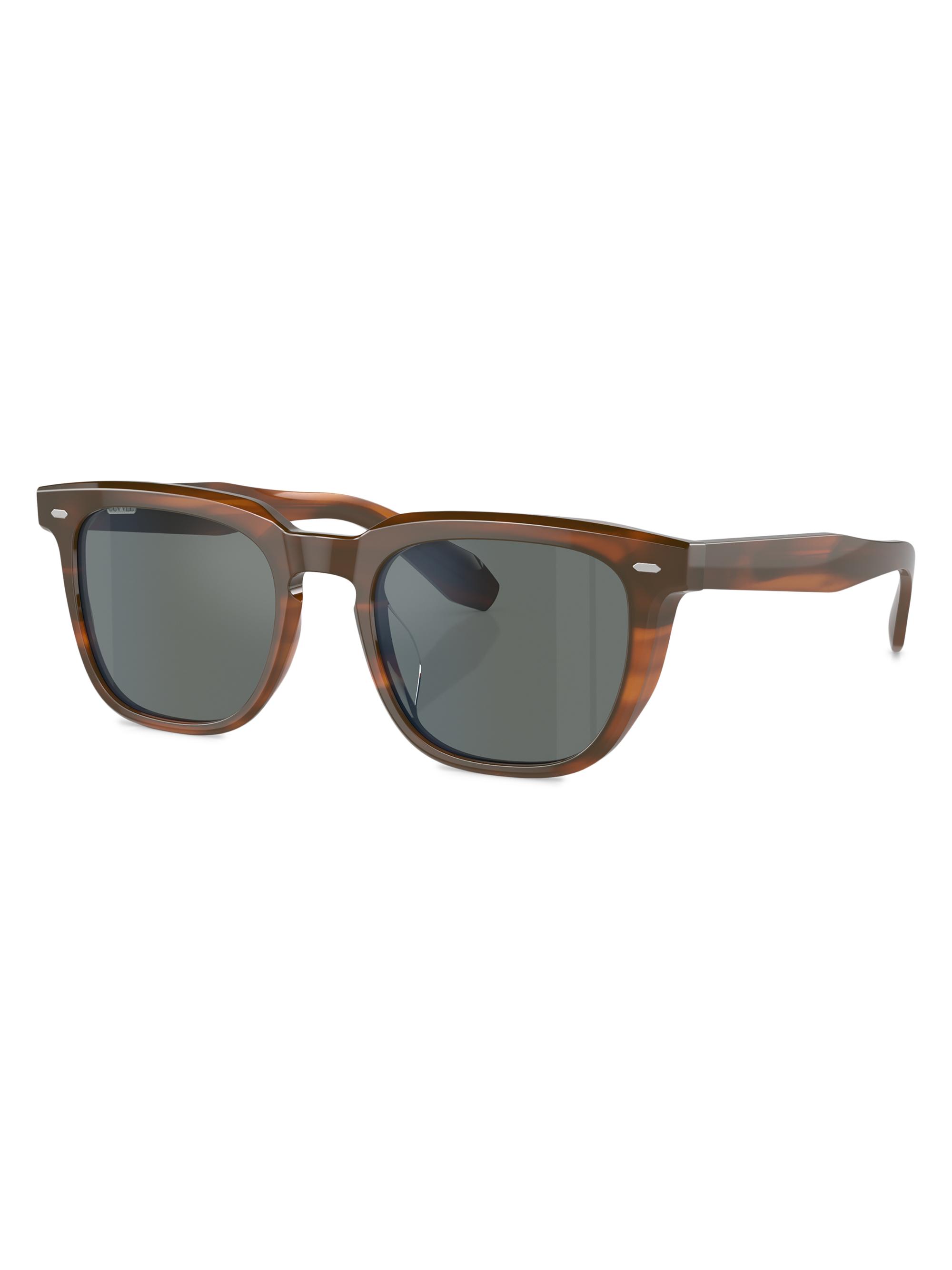 Oliver Peoples Men's 0OV5546SU 52MM Pillow Sunglasses - Wood Blue Grey