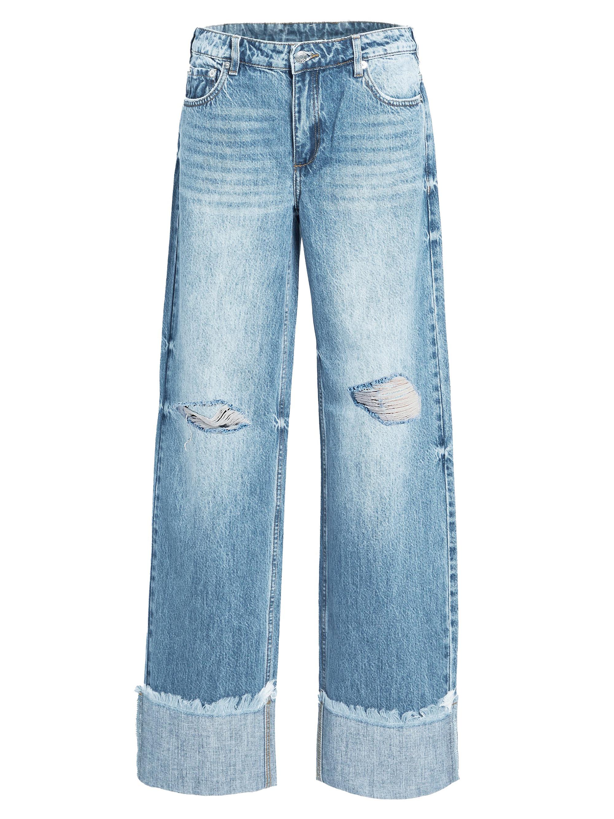 Ser.o.ya Women's Margot Cuffed Boyfriend Jeans - Coastline