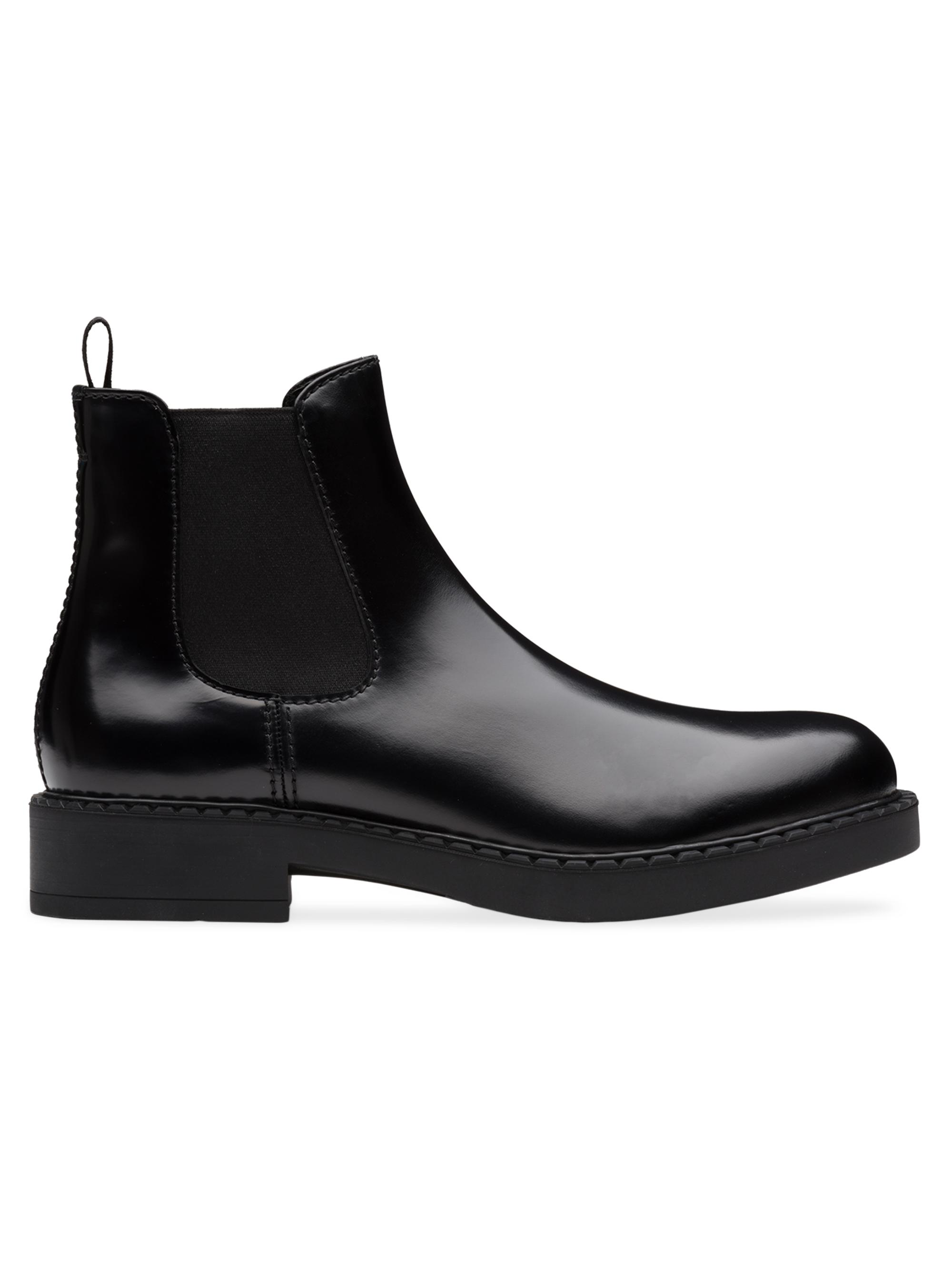 Prada Leather Chelsea Boots | Saks Fifth Avenue