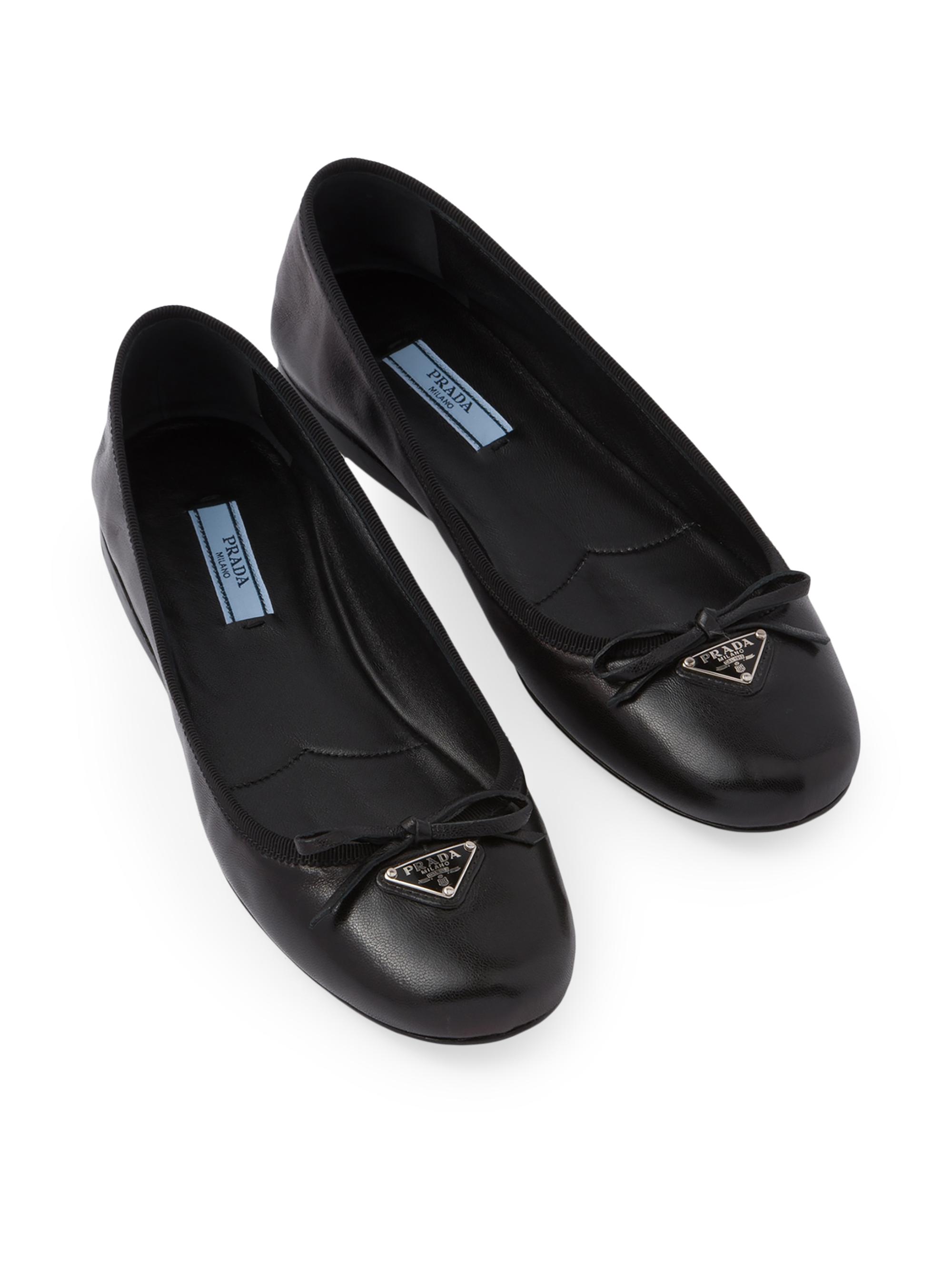 Prada Nappa Leather Ballerinas | Saks Fifth Avenue