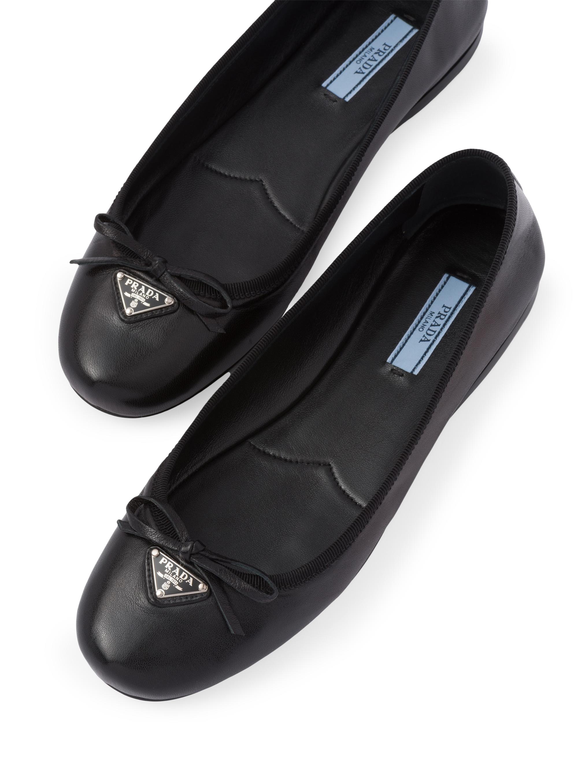 フラットシューズ Prada Nappa leather ballet flats Prada Nappa Leather Ballerinas | Saks Fifth Avenue