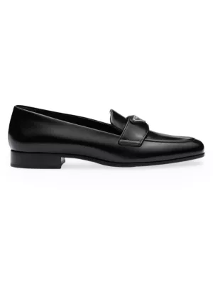 Prada Razor leather loafers - Black