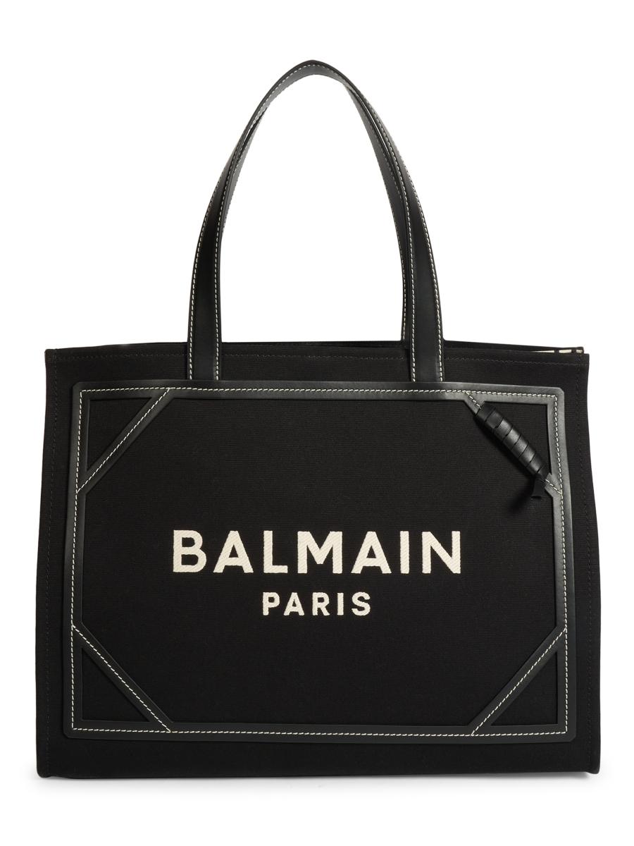 Balmain☆VIP価格 B-Army スモール モノグラム トートバッグ Balmain B-Army Medium Monogram Canvas Shopper Tote Bag