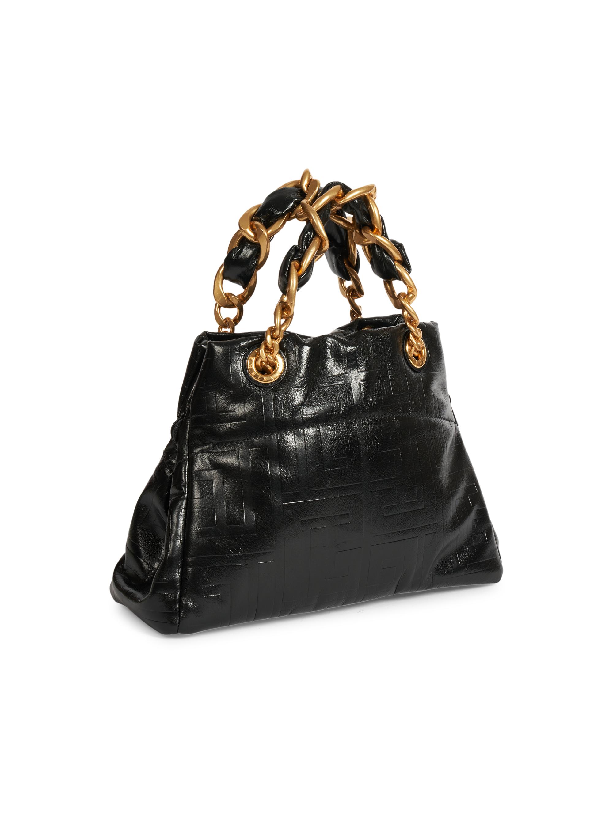 Balmain Soft Cabas Monogram Leather Tote Bag | Saks Fifth Avenue