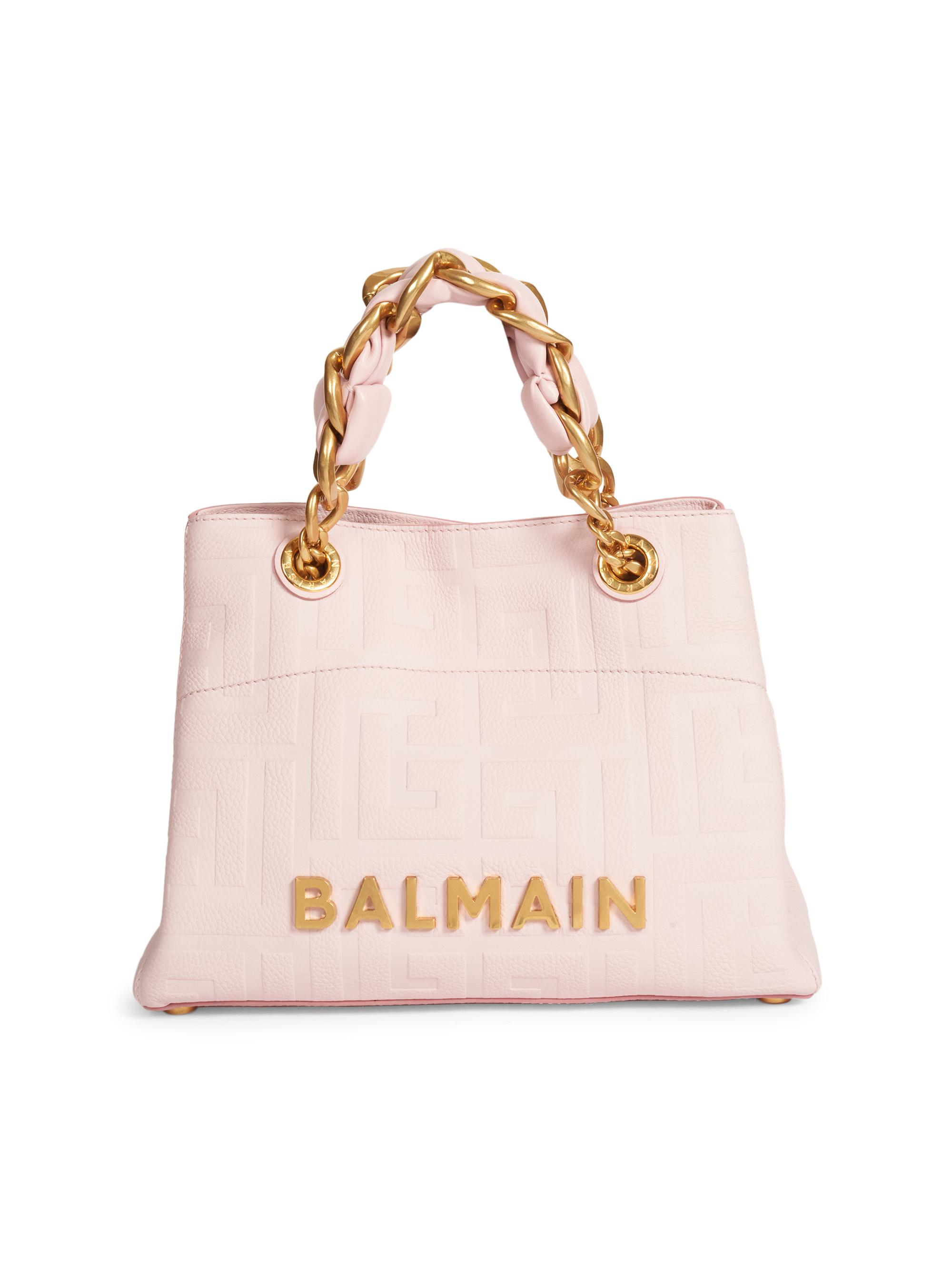 Balmain Women's 1945 Soft Cabas Leather Top Handle Bag - Rose Clair
