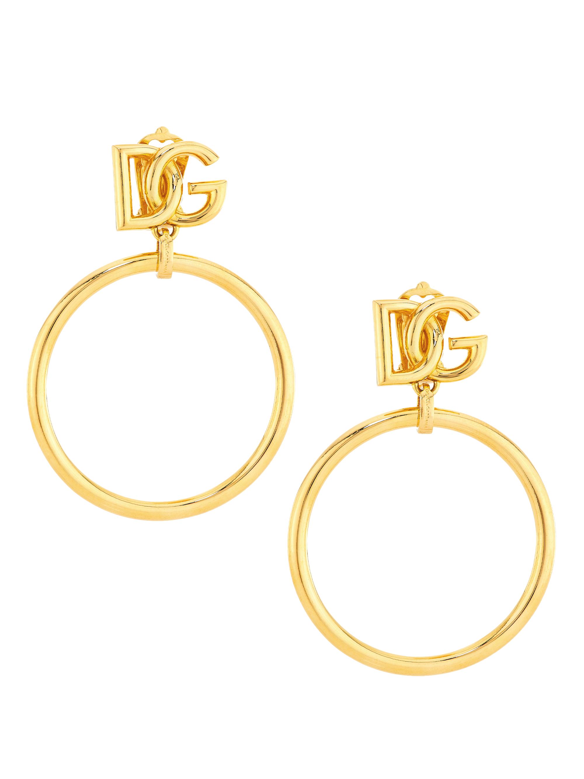 Dolce & Gabbana Women's Goldtone Monogram Clip-On Drop Earrings - Yellow Gold