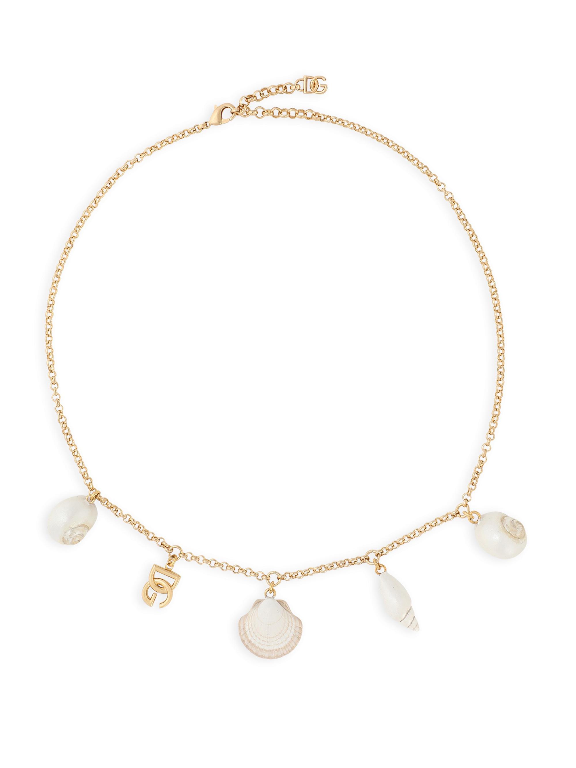 Dolce & Gabbana Women's Goldtone & Shell Charm Necklace - Yellow Gold