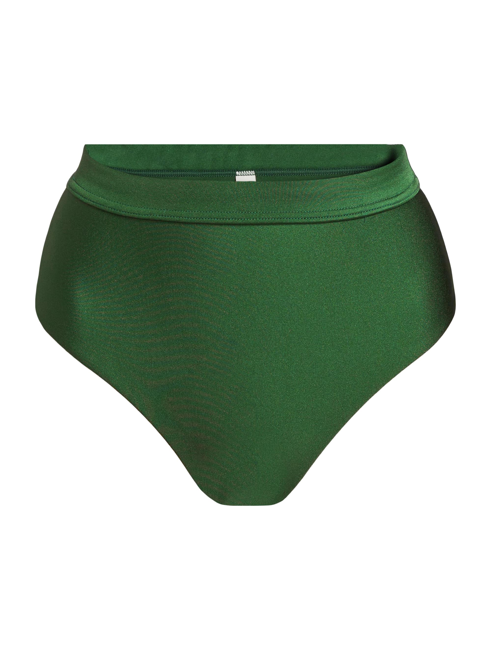 Zimmermann Women's Waverly High-Rise Bikini Bottom - Emerald