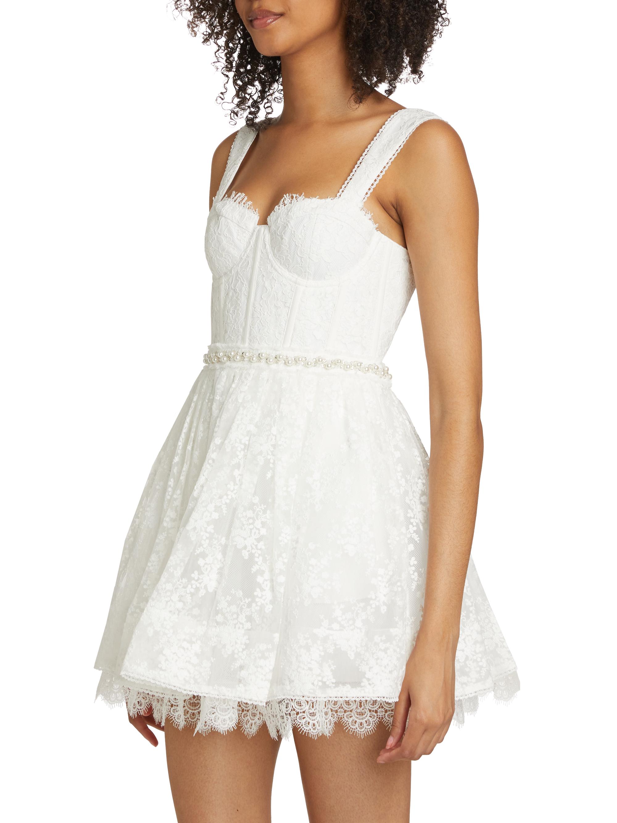 Alice + Olivia Hope Embellished Organza Minidress | Saks