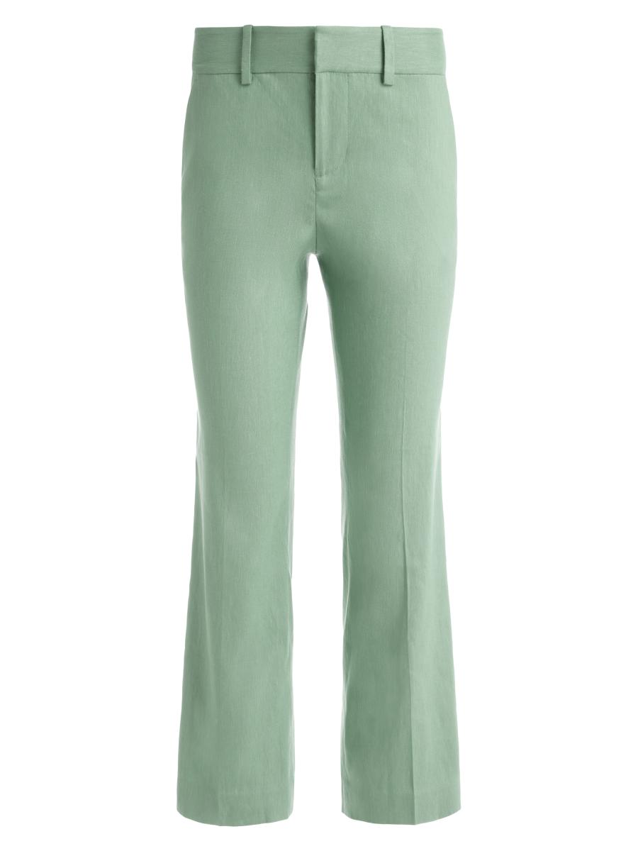 ボトムスその他 Alaia Olive green Peplum trousers Green Semi-Sheer Peplum Trousers | ALAIA - Antonia