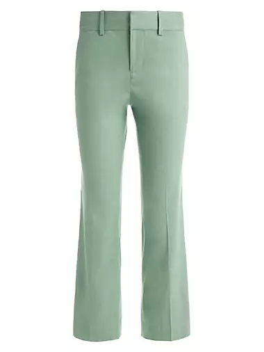 Janis Linen-Blend Crop Pants