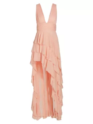 Alice And Olivia Pink Dress Alice Olivia Angelita Layered Lace