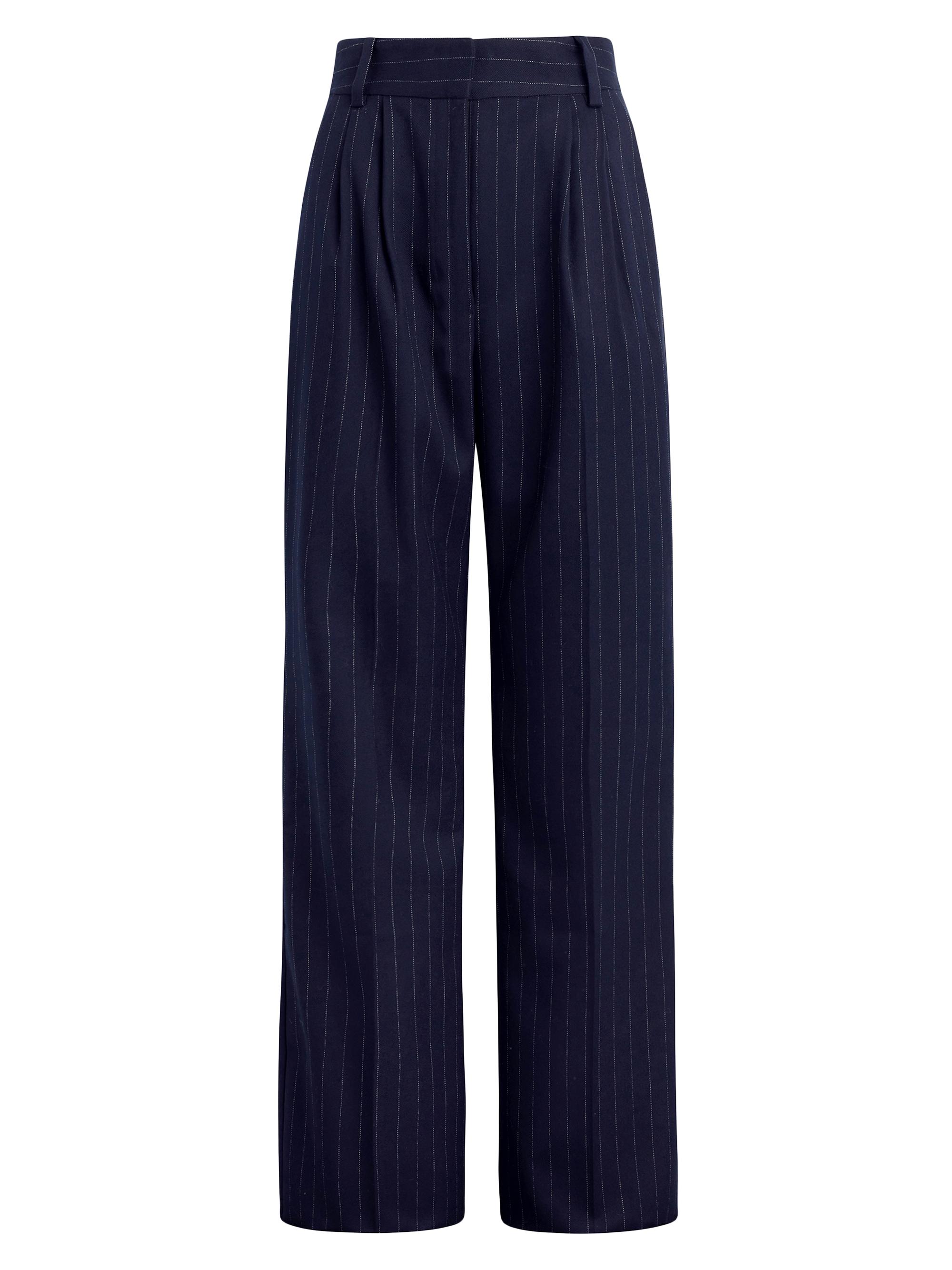 Favorite Daughter Women's The Favorite Pinstriped Wide-Leg Pants - Navy Pinstripe