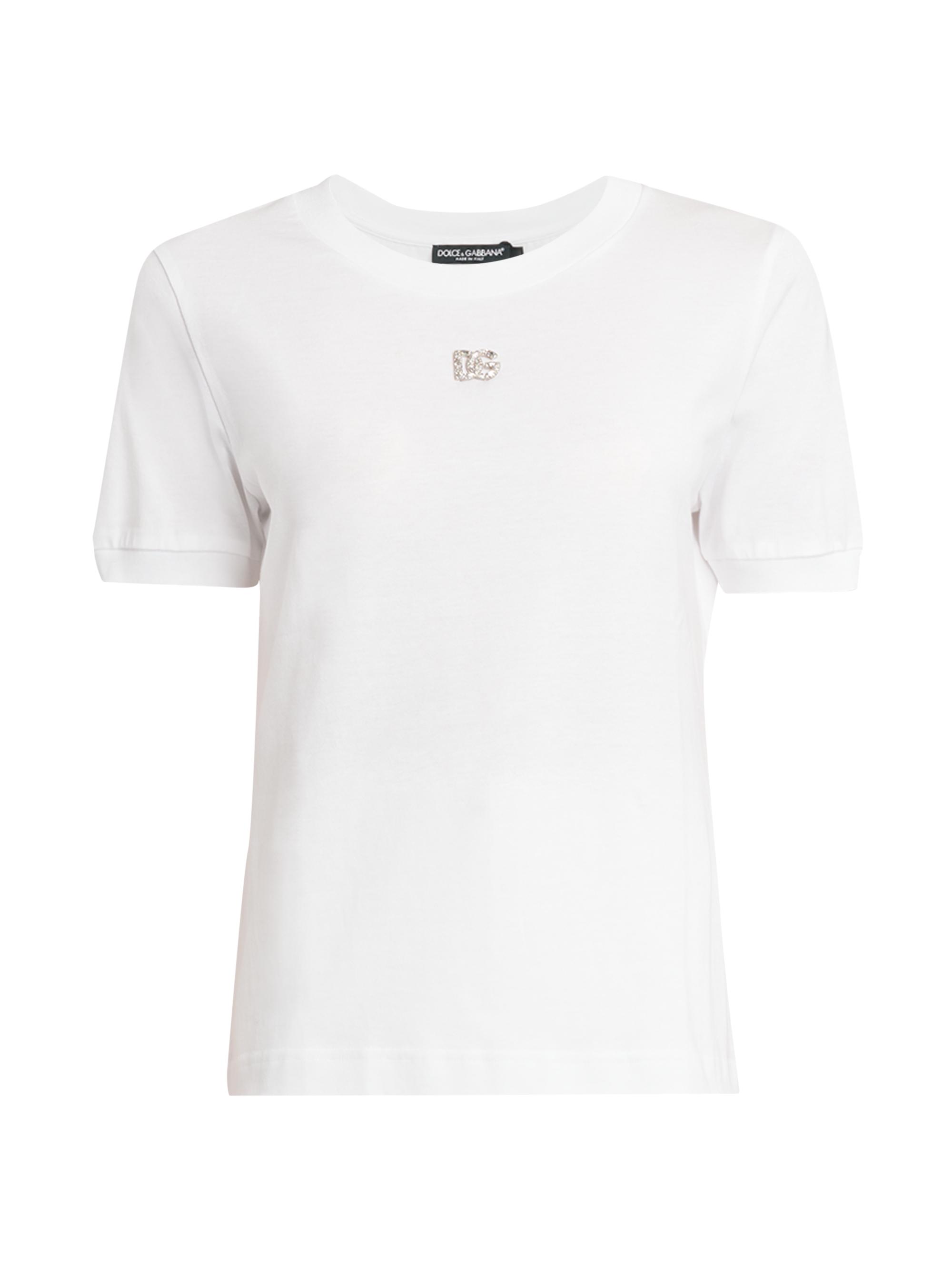 Valentino Garavani Ribbed Cotton T-Shirt | Saks Fifth Avenue