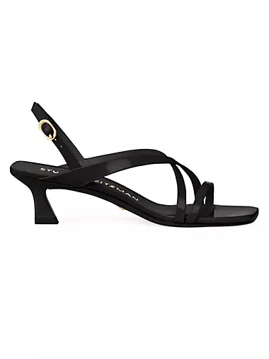 Oasis 50MM Patent Leather Slingback Sandals