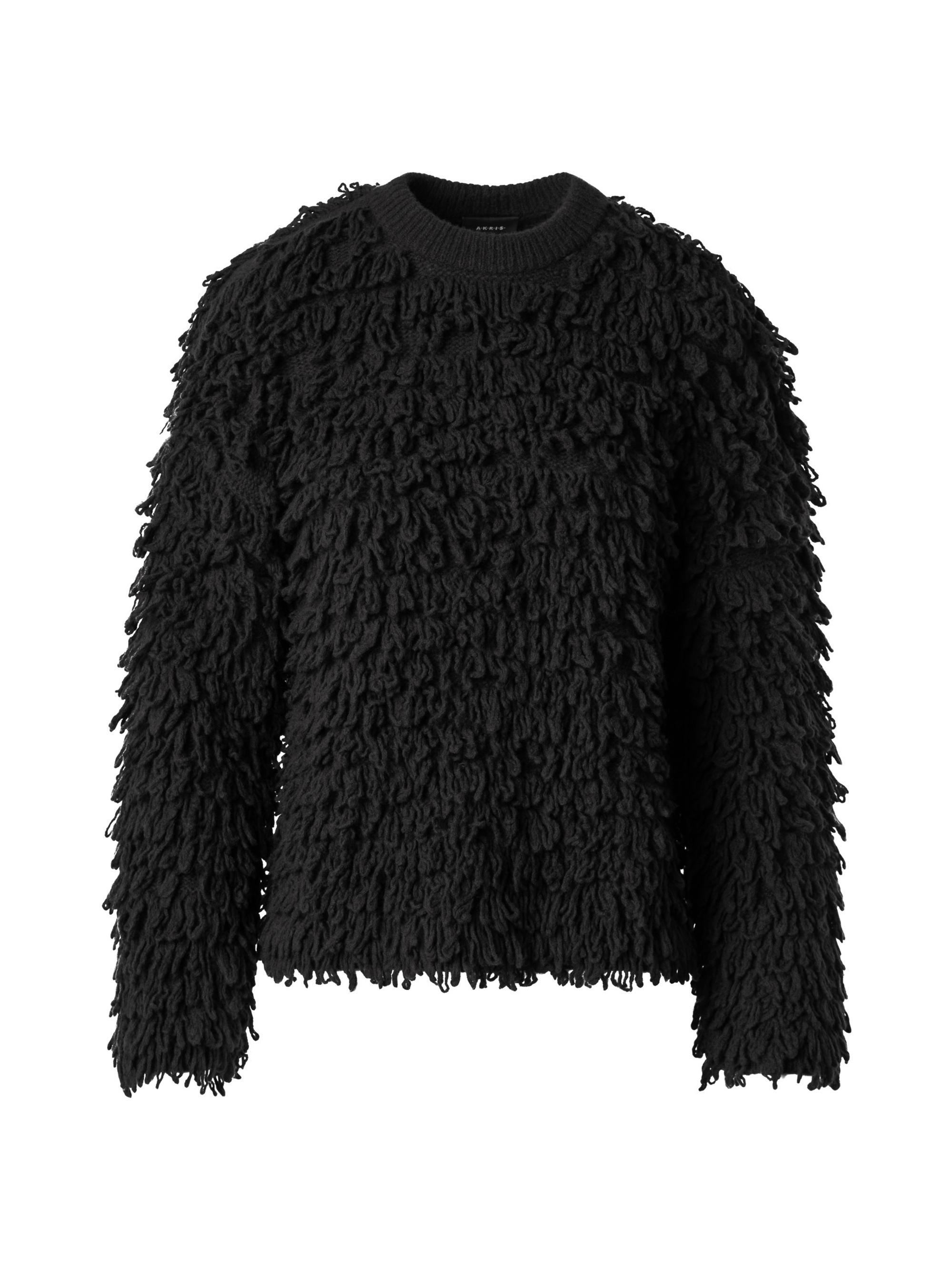 Akris Women's Luxe Blend Fringe Sweater - Mocca